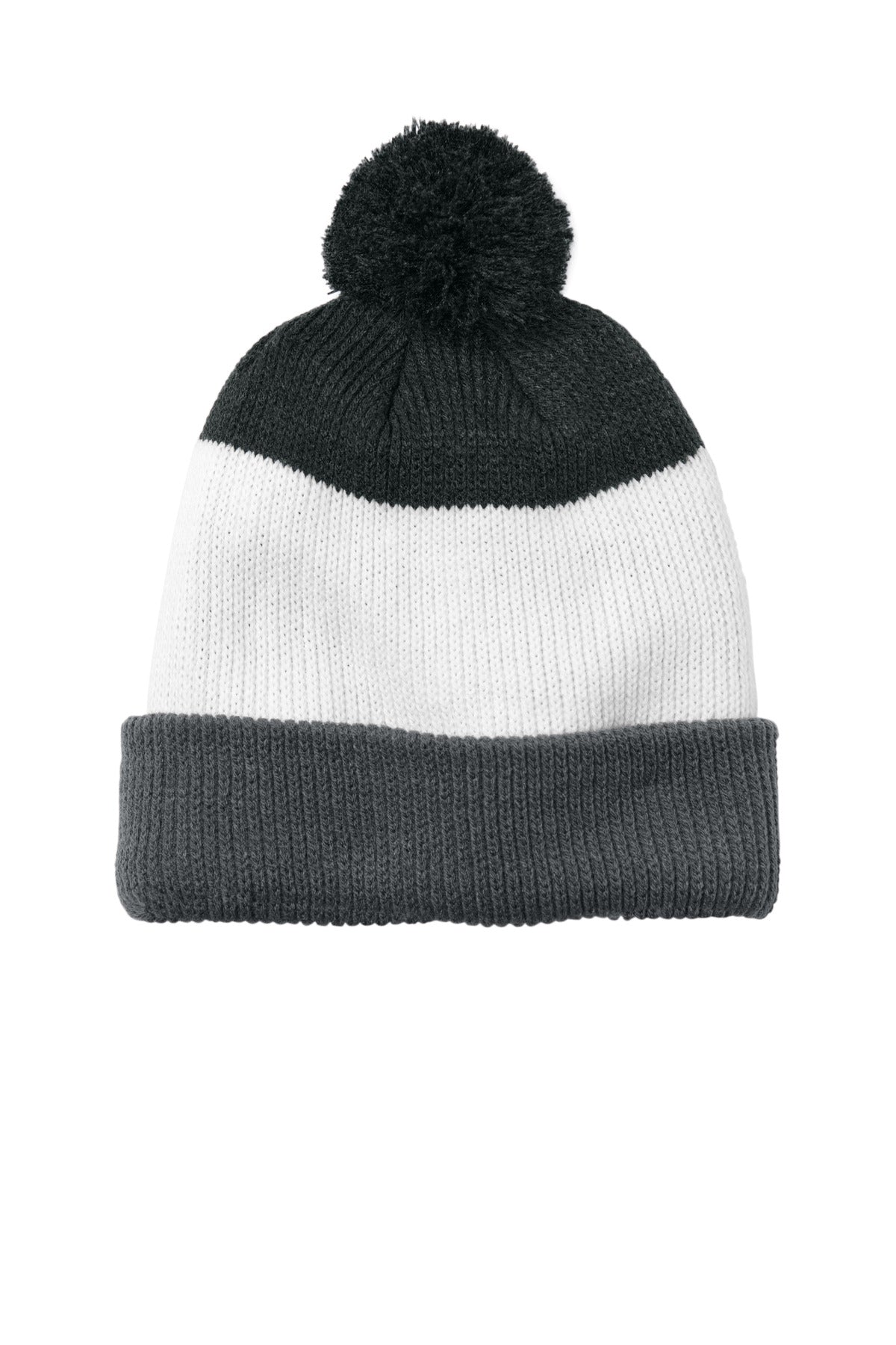 Port Authority ® Cozy Striped Pom Beanie C979 - Port Authority C979