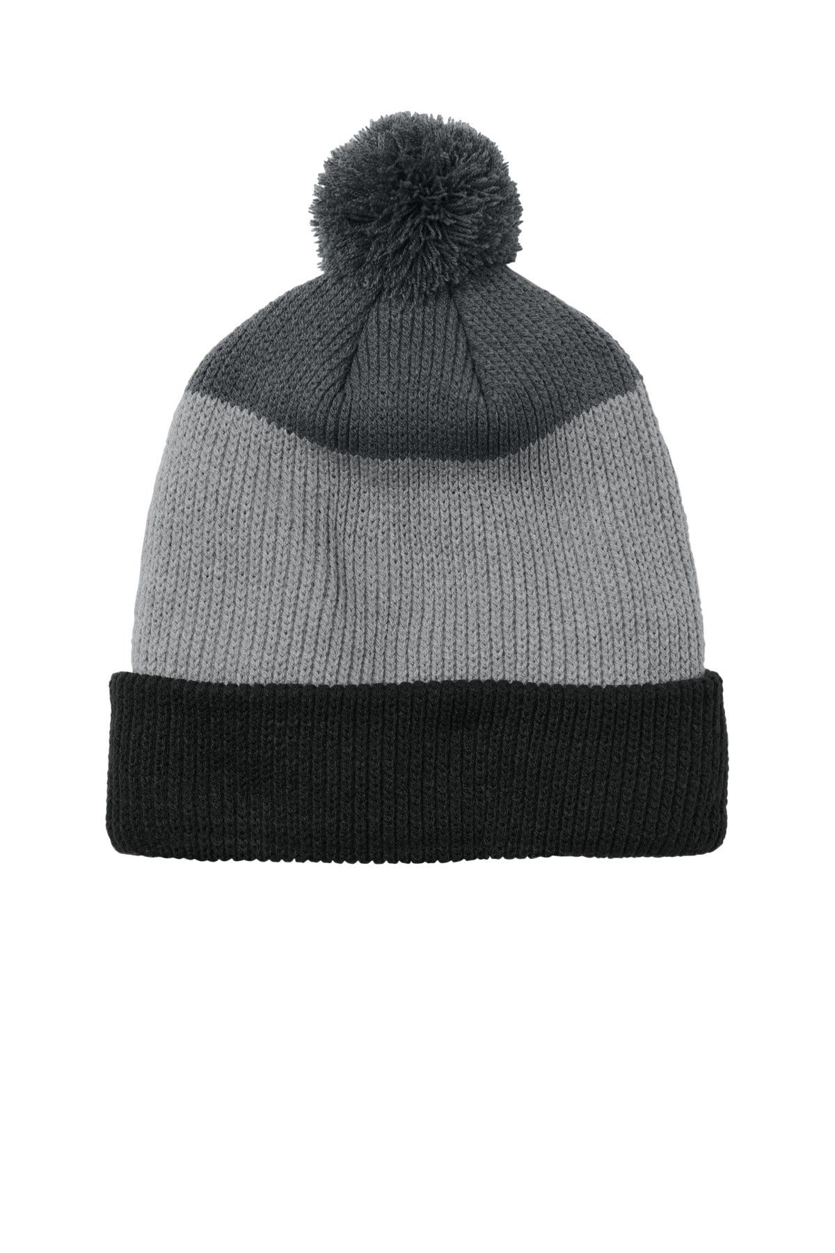 Port Authority ® Cozy Striped Pom Beanie C979 - Port Authority C979
