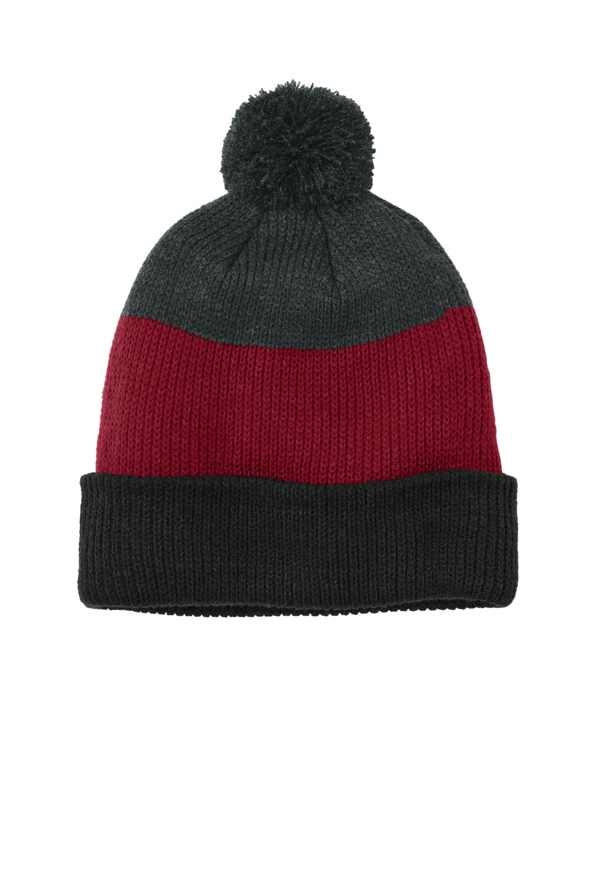 Port Authority ® Cozy Striped Pom Beanie C979 - Port Authority C979