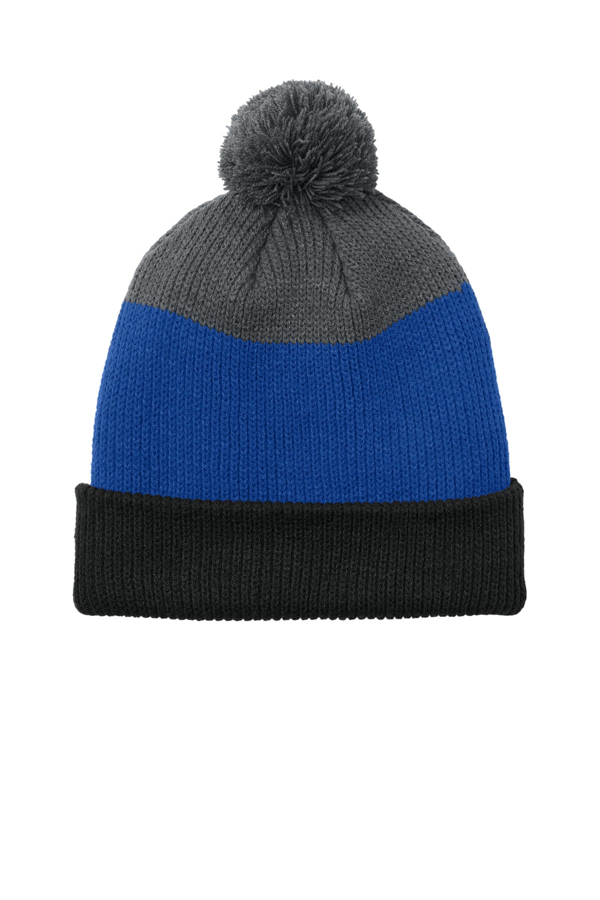 Port Authority ® Cozy Striped Pom Beanie C979 - Port Authority C979