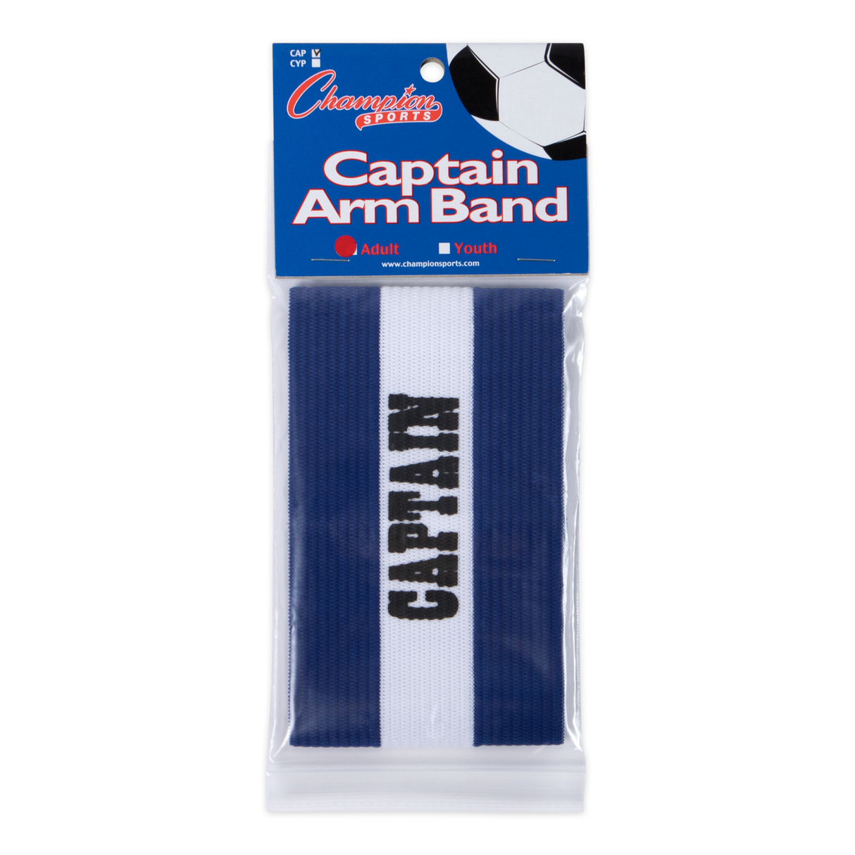 CAPTAIN ARM BAND, ADULT RED
