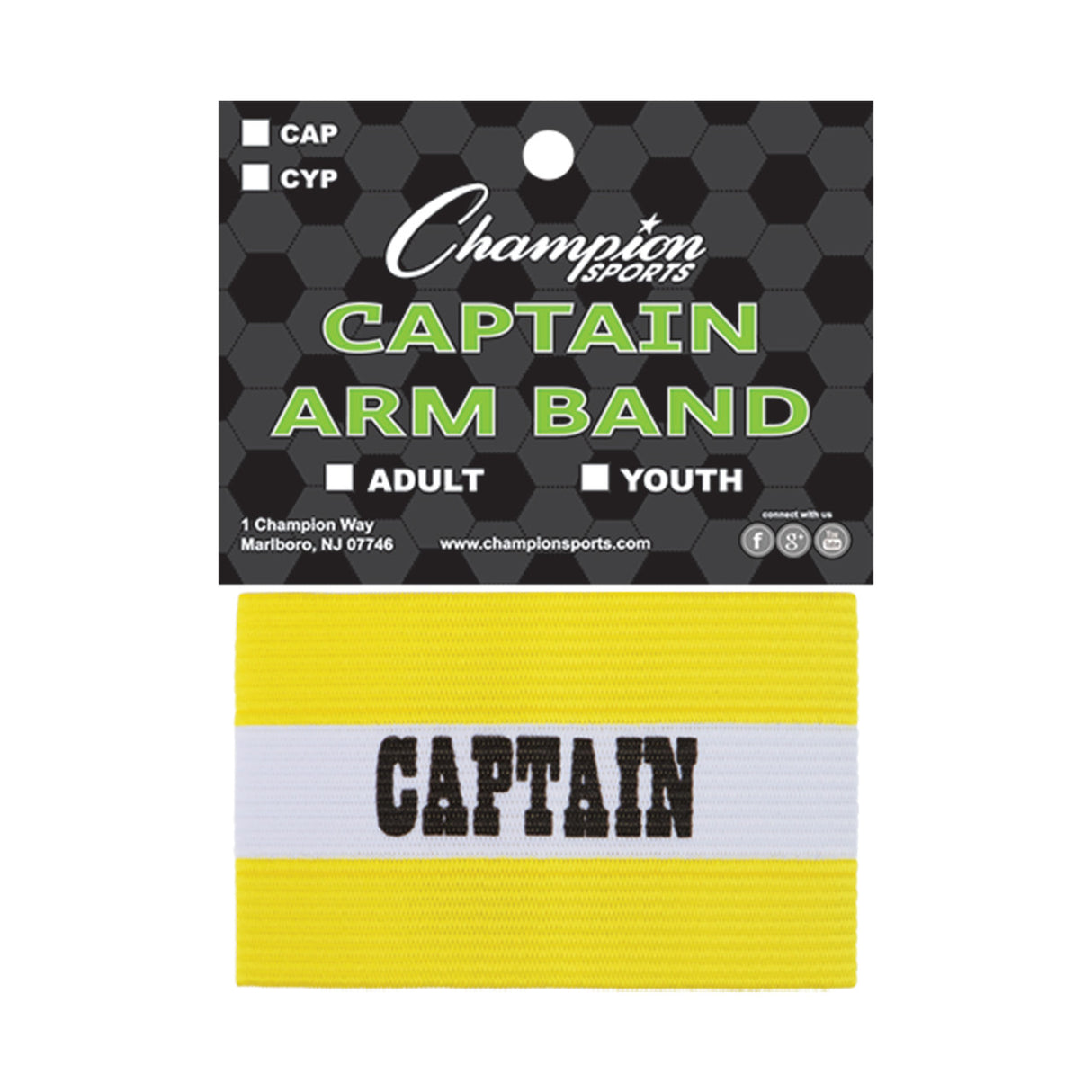 CAPTAIN ARM BAND, ADULT RED