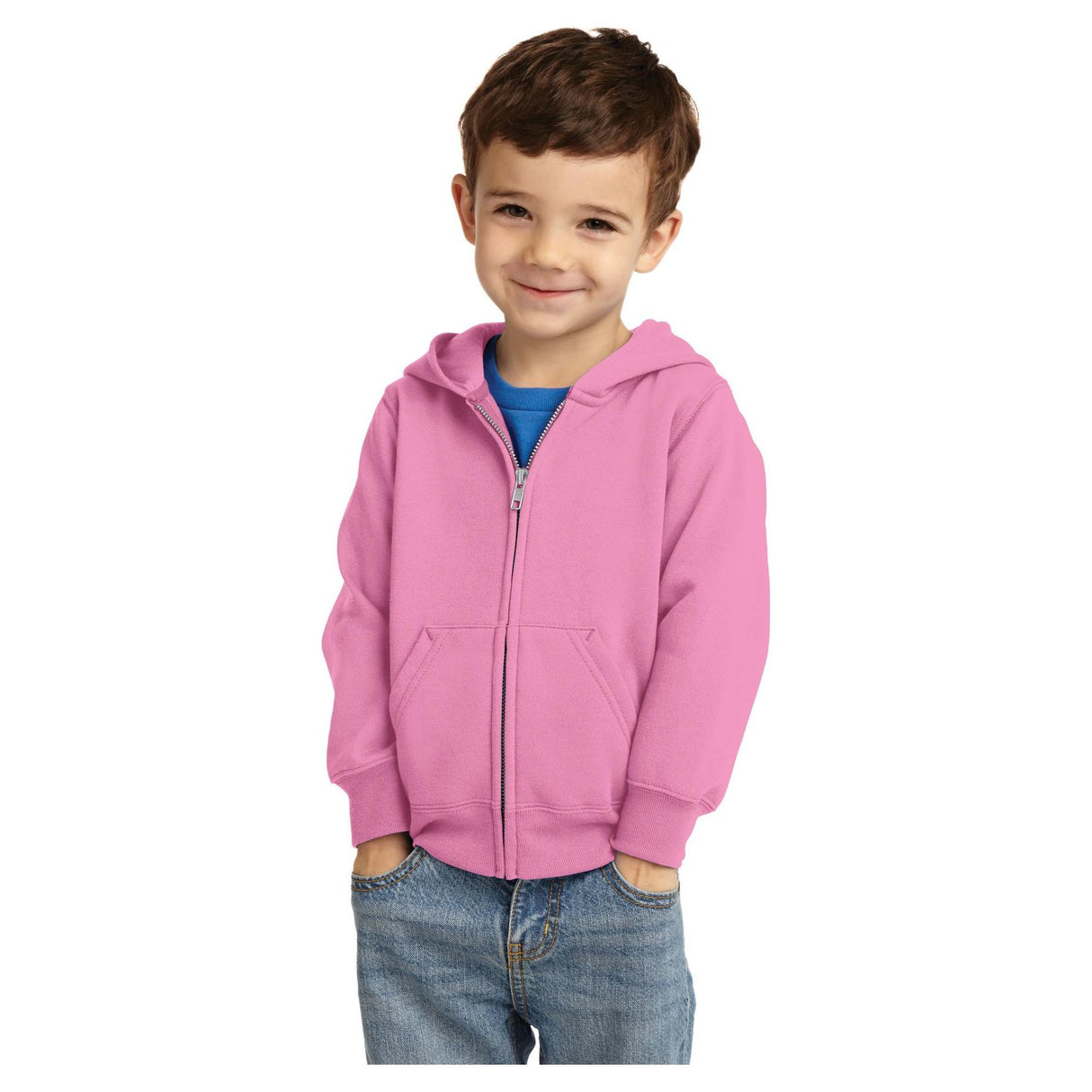 Joe's USA Toddler Core Fleece Full-Zip Hooded Sweatshirt Infant & Toddler Port & Company