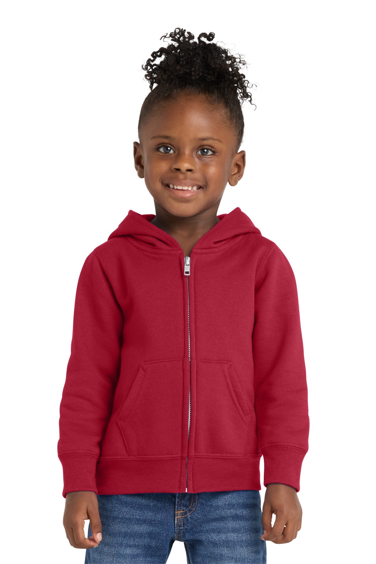 Port & Company CAR78TZH Toddler Core Fleece Full-Zip Hooded Sweatshirt | Port & Co CAR78TZH