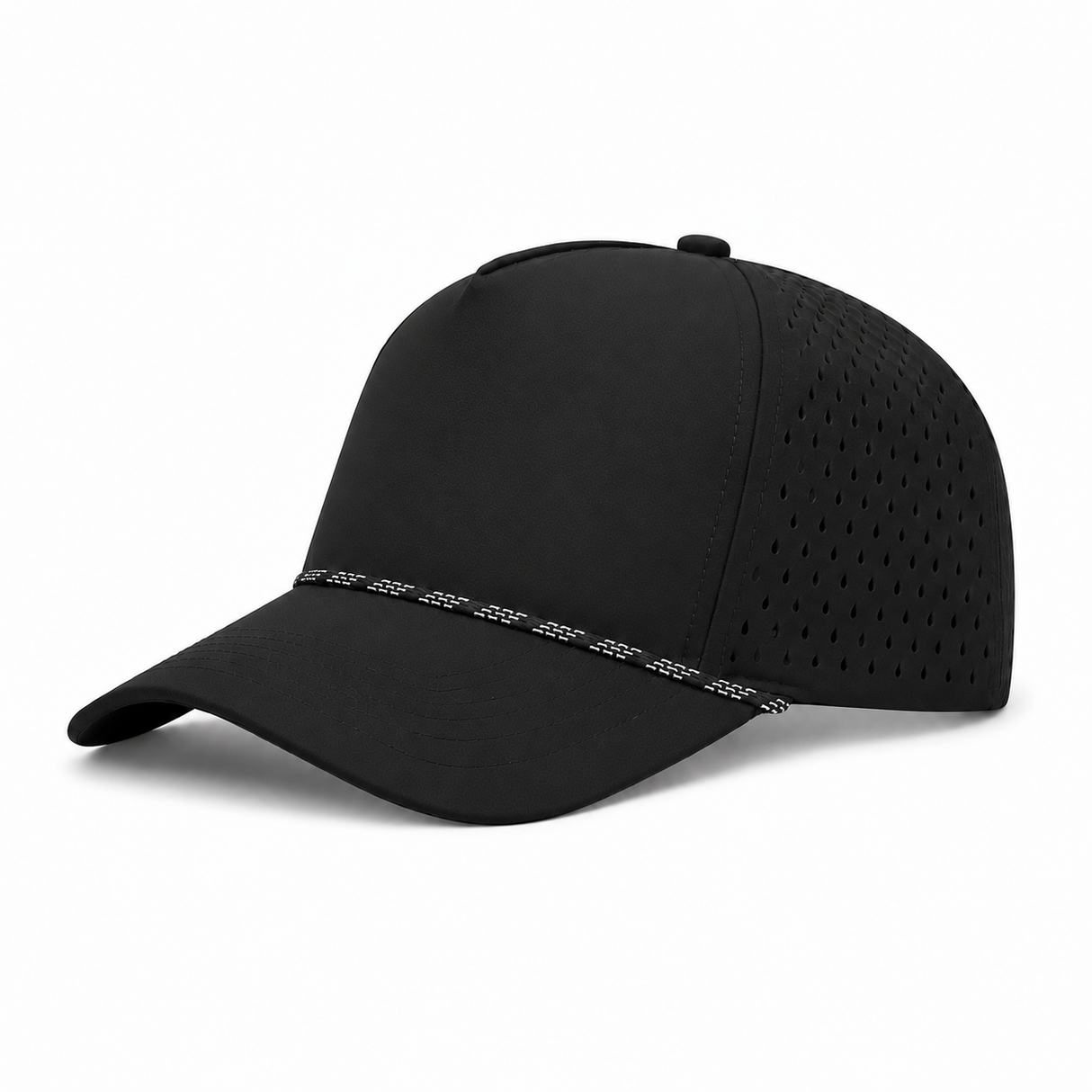 Joe's USA - CATCH FLOW - 5 Panel Perforated Rope Golf Hat