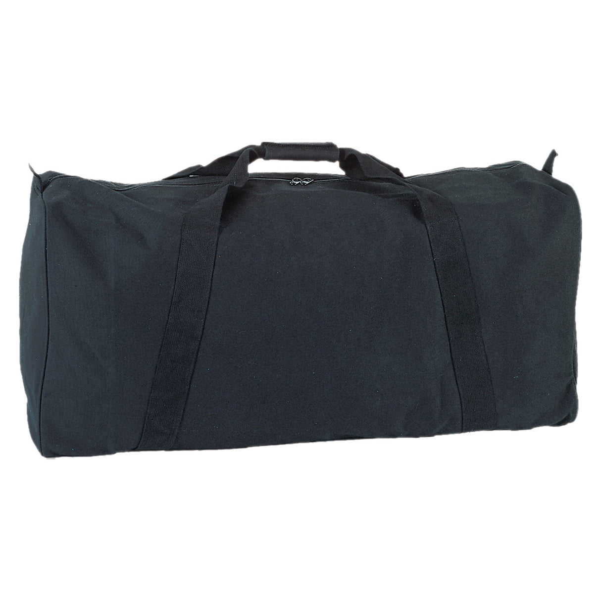 Champion Sports ZIPPERED CANVAS DUFFEL BAG, BLACK 34"L X 12"W X 15"H