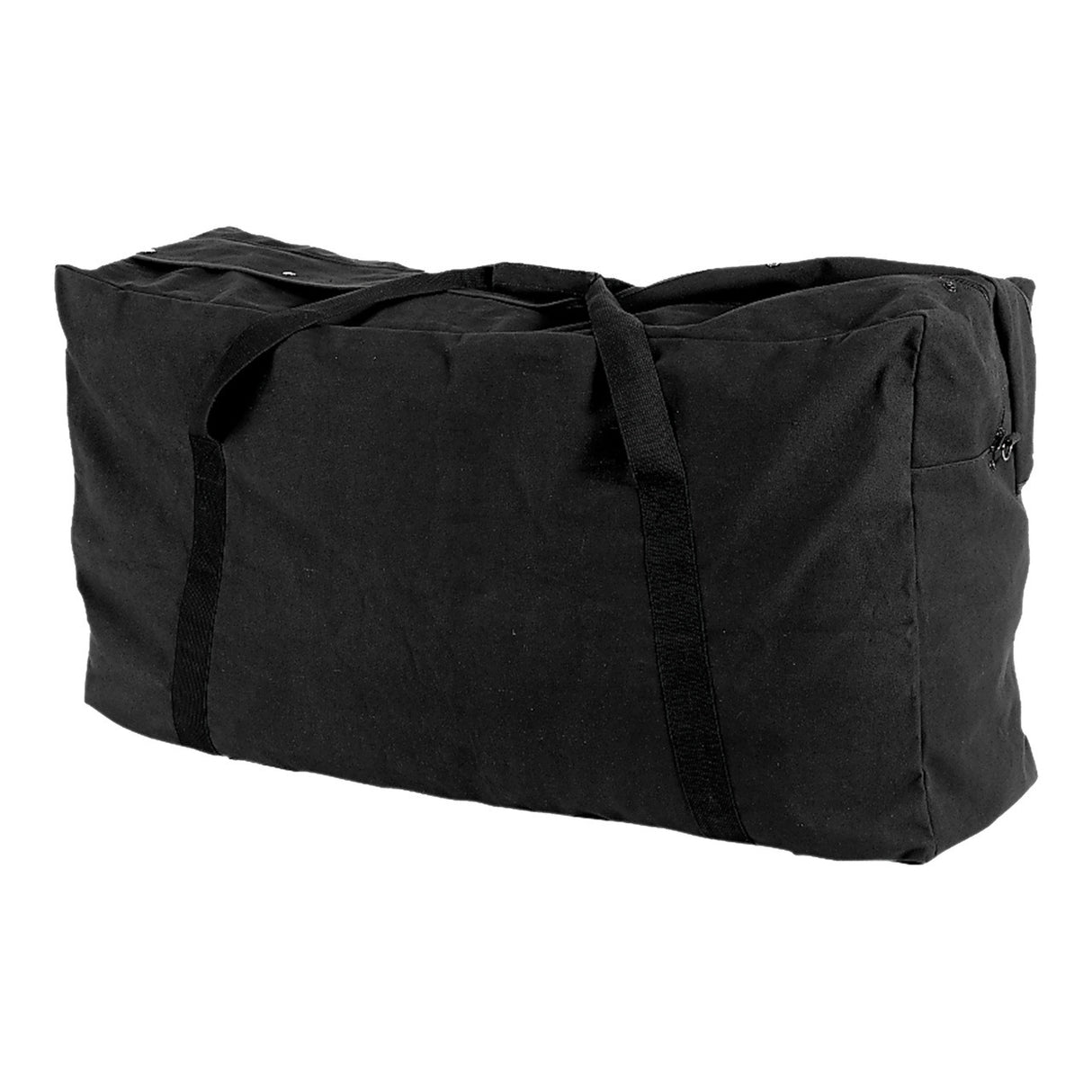 Champion Sports ZIPPERED CANVAS DUFFEL BAG, BLACK 34"L X 12"W X 15"H