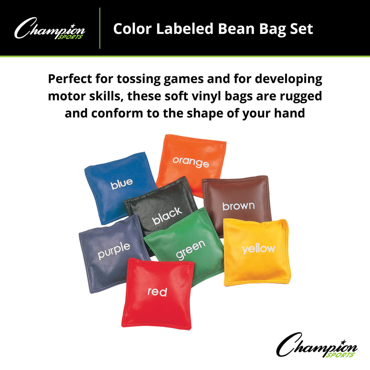 Champion Sports COLOR LABELED BEAN BAG SET
