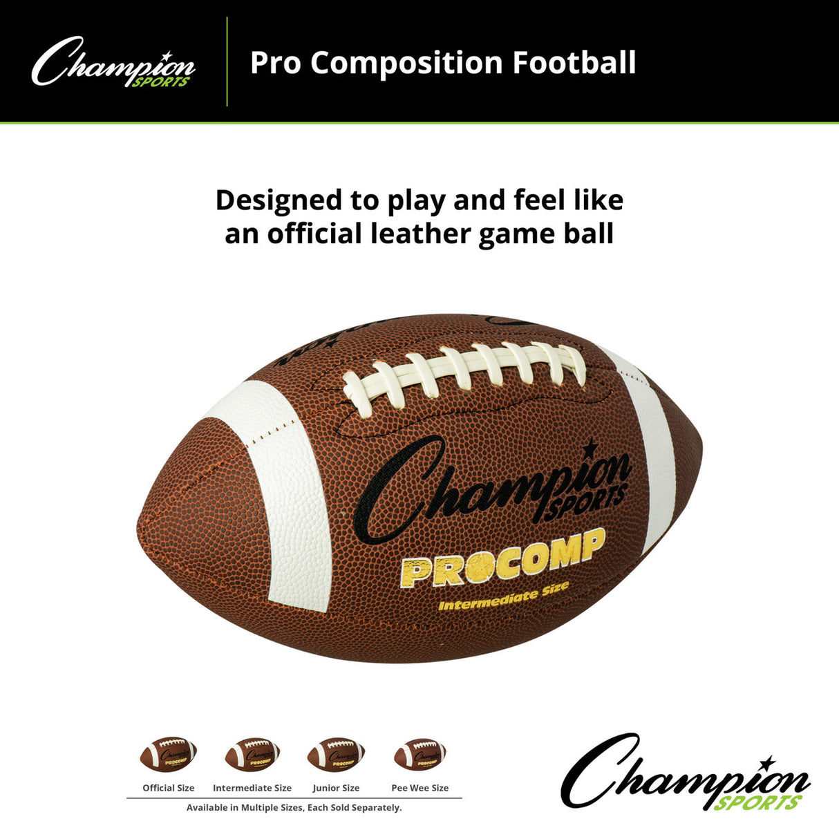Champion Sports PRO COMPOSITION FOOTBALL OFFICIAL