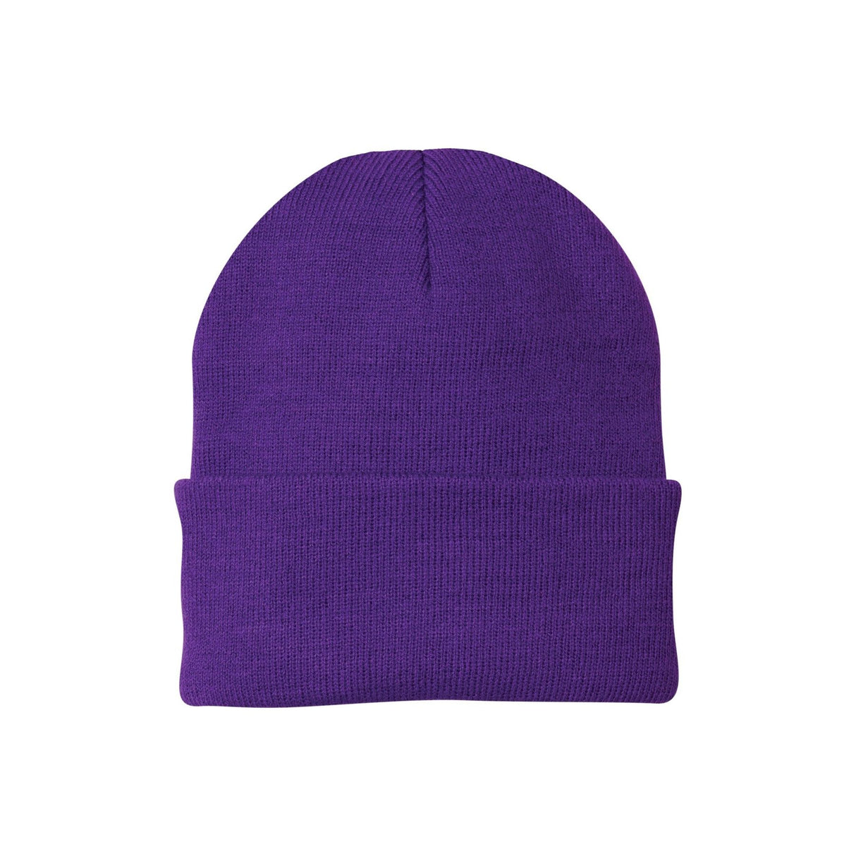 Joe's USA Knit Beanie Caps in 26 Colors Caps Joe's USA Athletic Purple OSFA