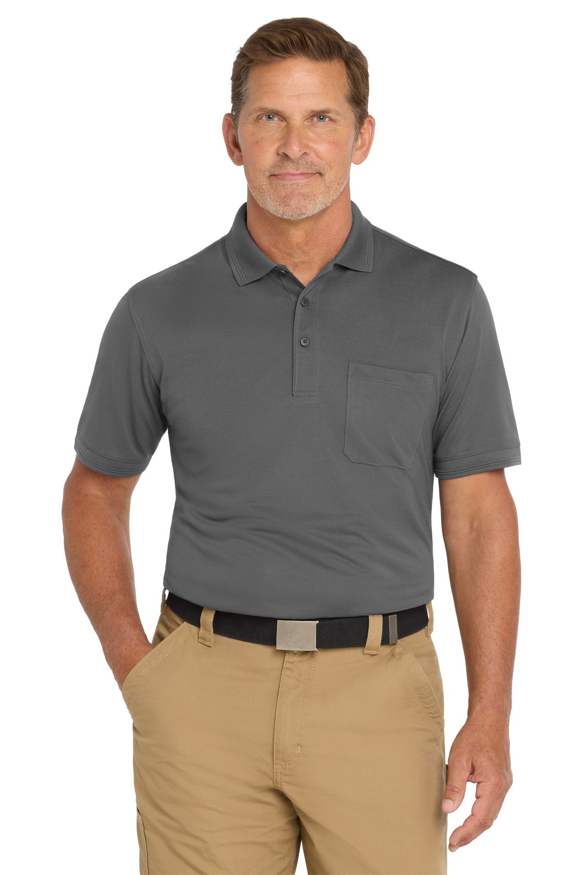 CornerStone CS4020P Industrial Snag-Proof Pique Pocket Polo