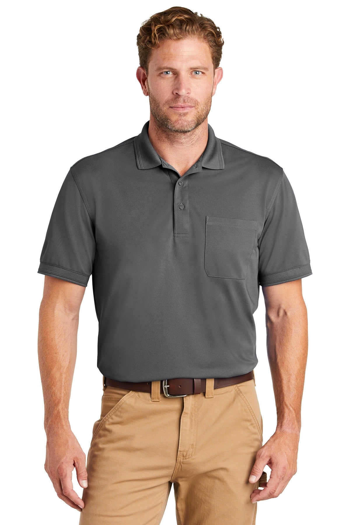 CornerStone ® Industrial Snag-Proof Pique Pocket Polo. CS4020P - CornerStone CS4020P