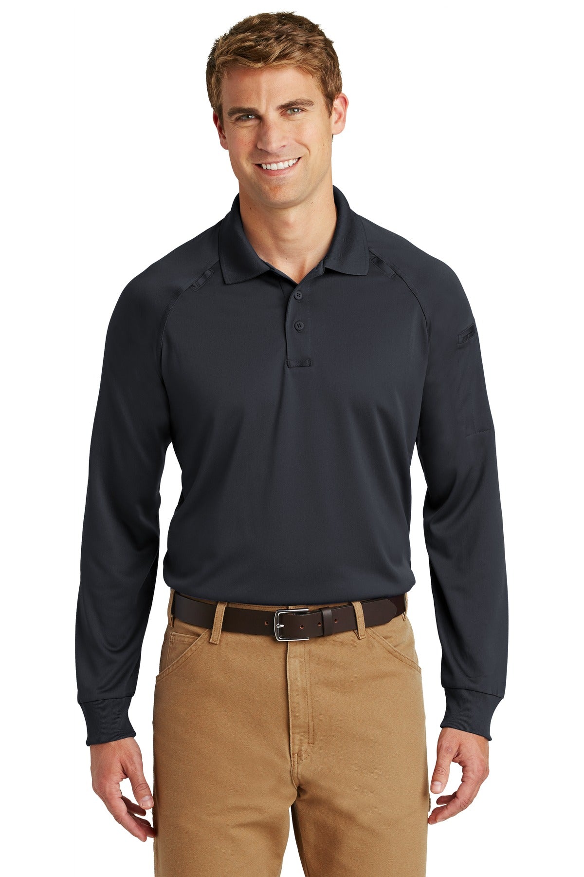 CornerStone ® - Select Long Sleeve Snag-Proof Tactical Polo. CS410LS - CornerStone CS410LS