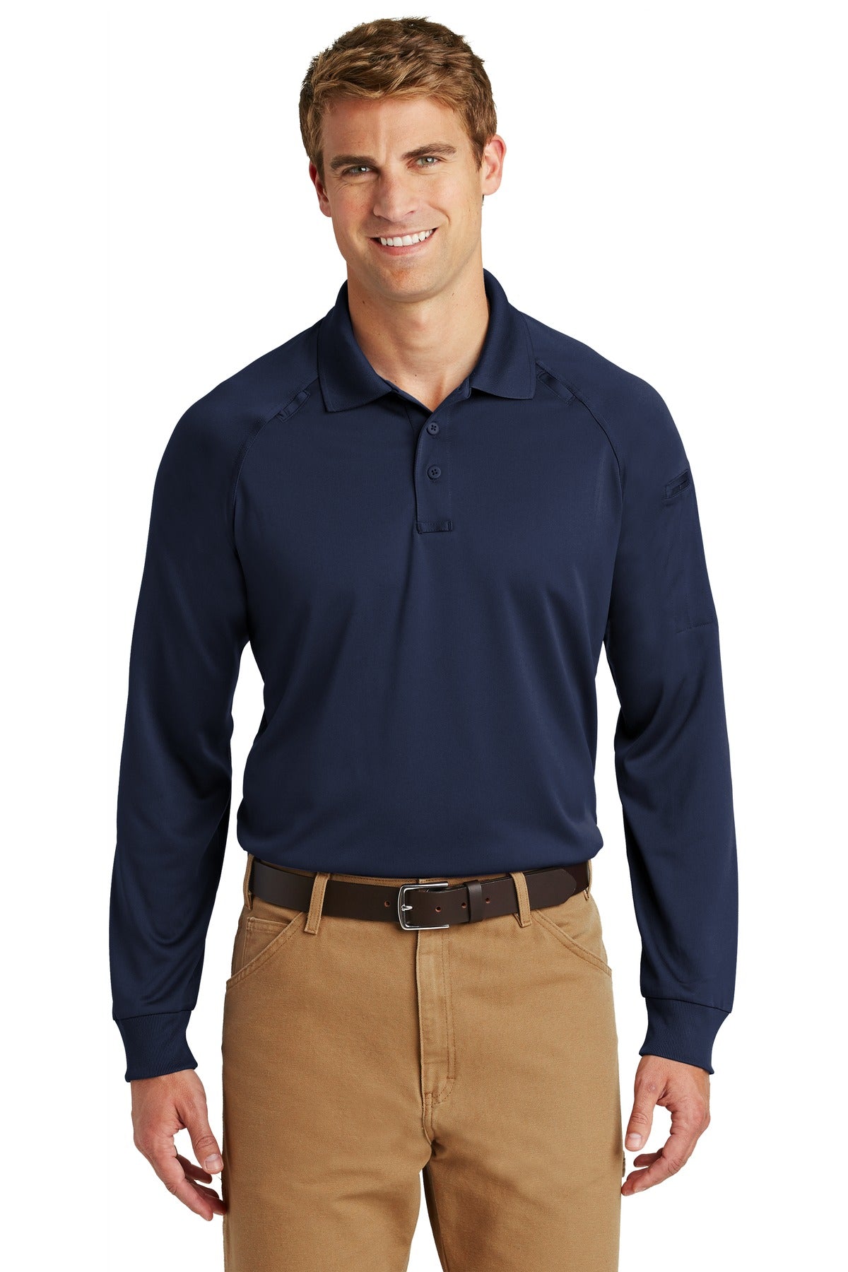 CornerStone ® - Select Long Sleeve Snag-Proof Tactical Polo. CS410LS - CornerStone CS410LS