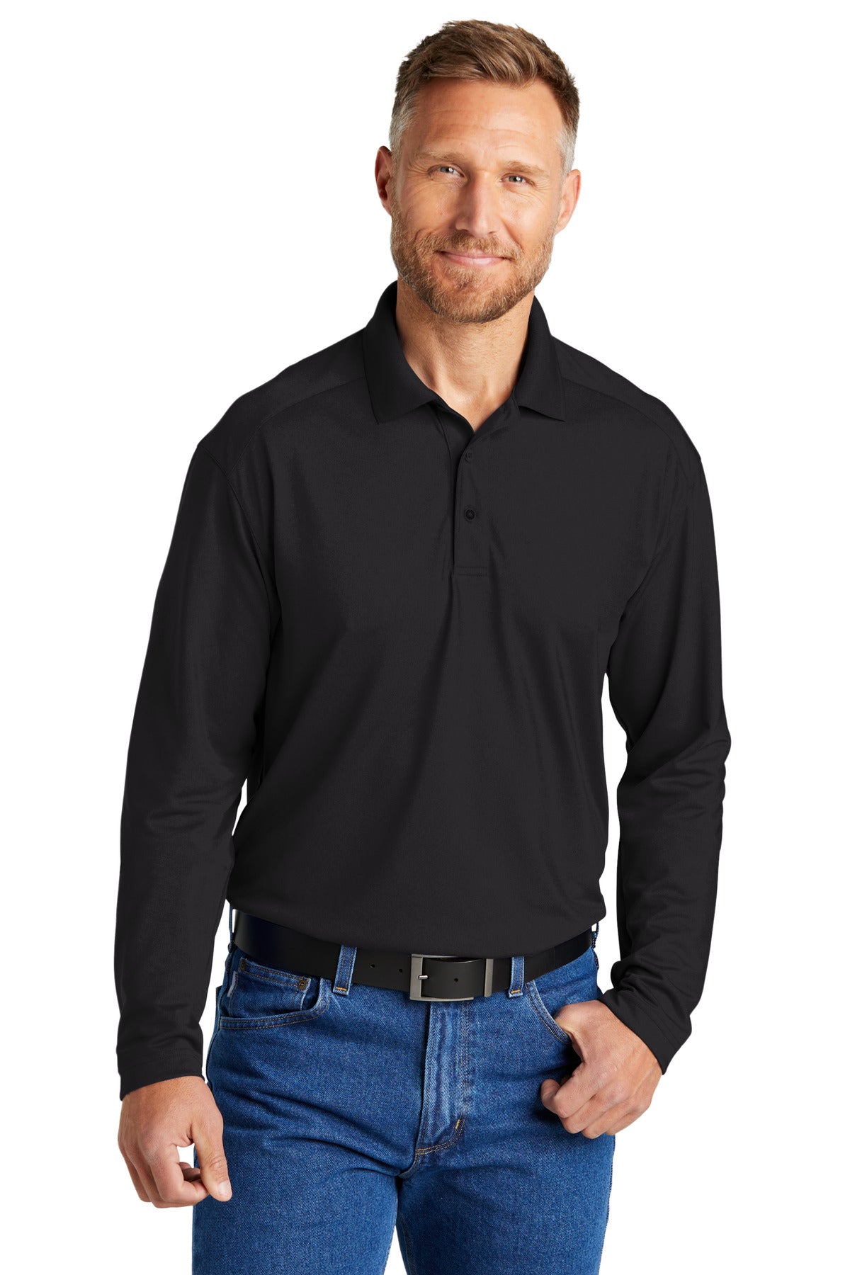 CornerStone ® Select Lightweight Snag-Proof Long Sleeve Polo CS418LS - CornerStone CS418LS