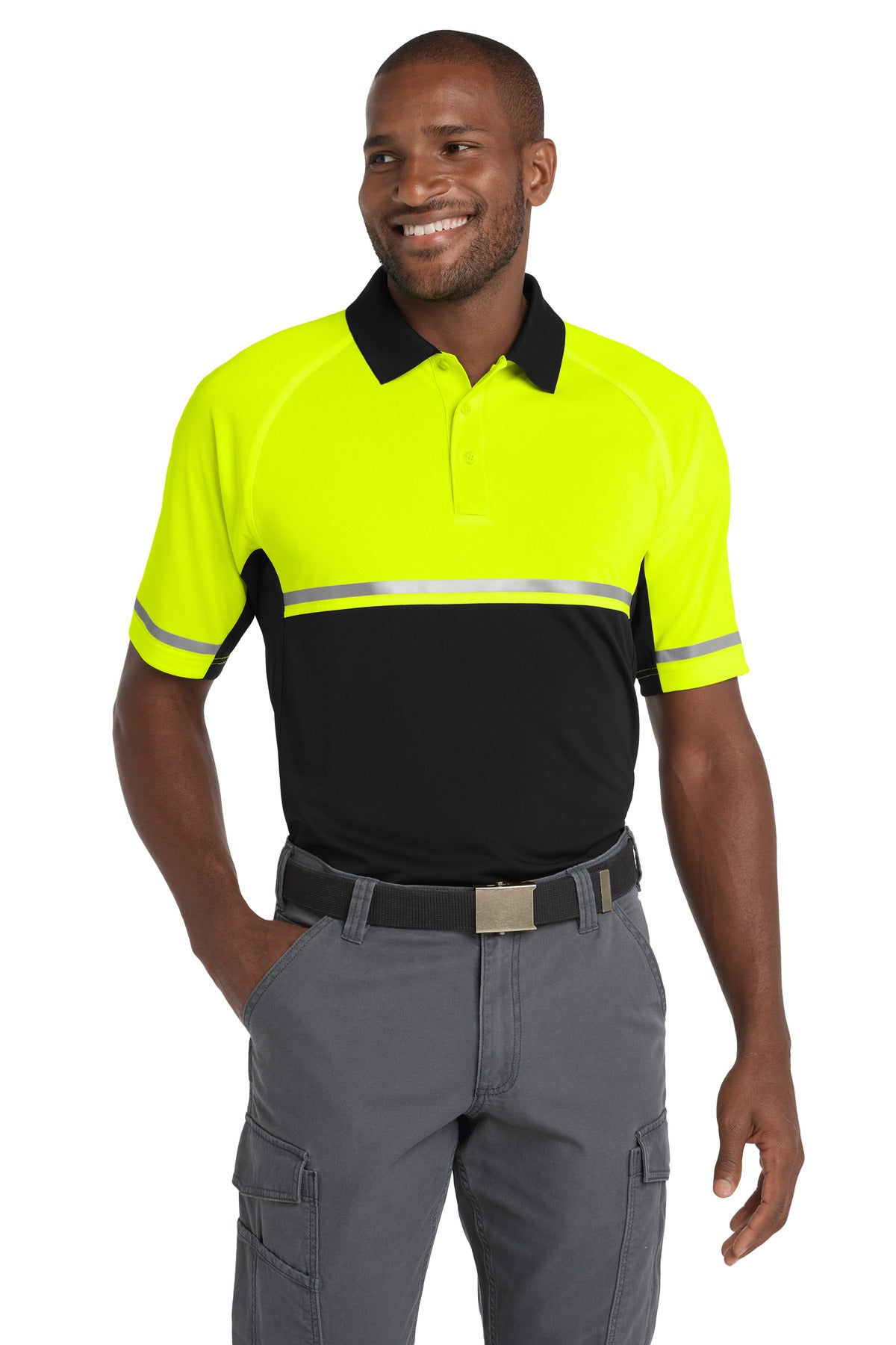 CornerStone ® Select Lightweight Snag-Proof Enhanced Visibility Polo CS423 - CornerStone CS423
