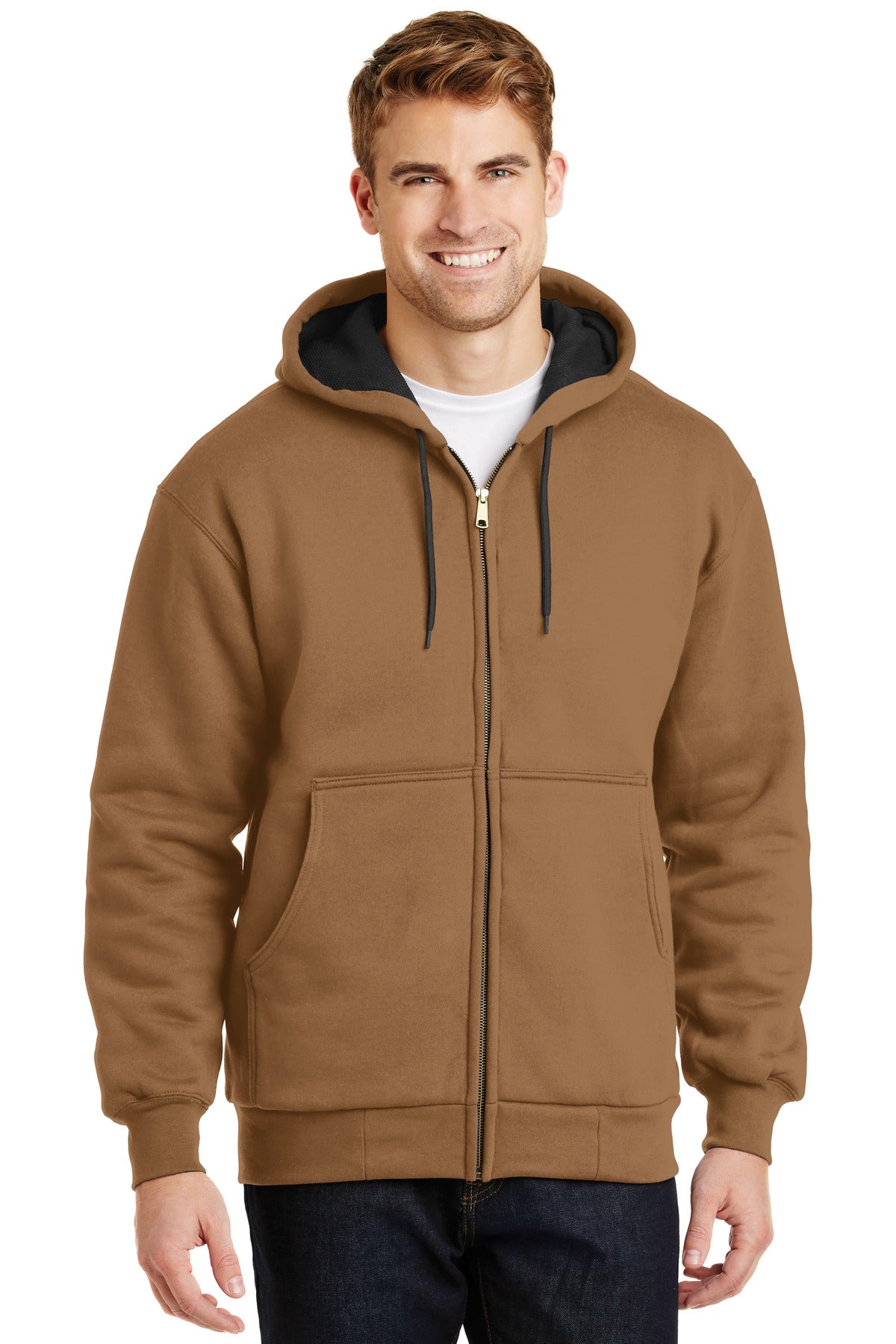 CornerStone ® - Heavyweight Full-Zip Hooded Sweatshirt with Thermal Lining. CS620 - CornerStone CS620