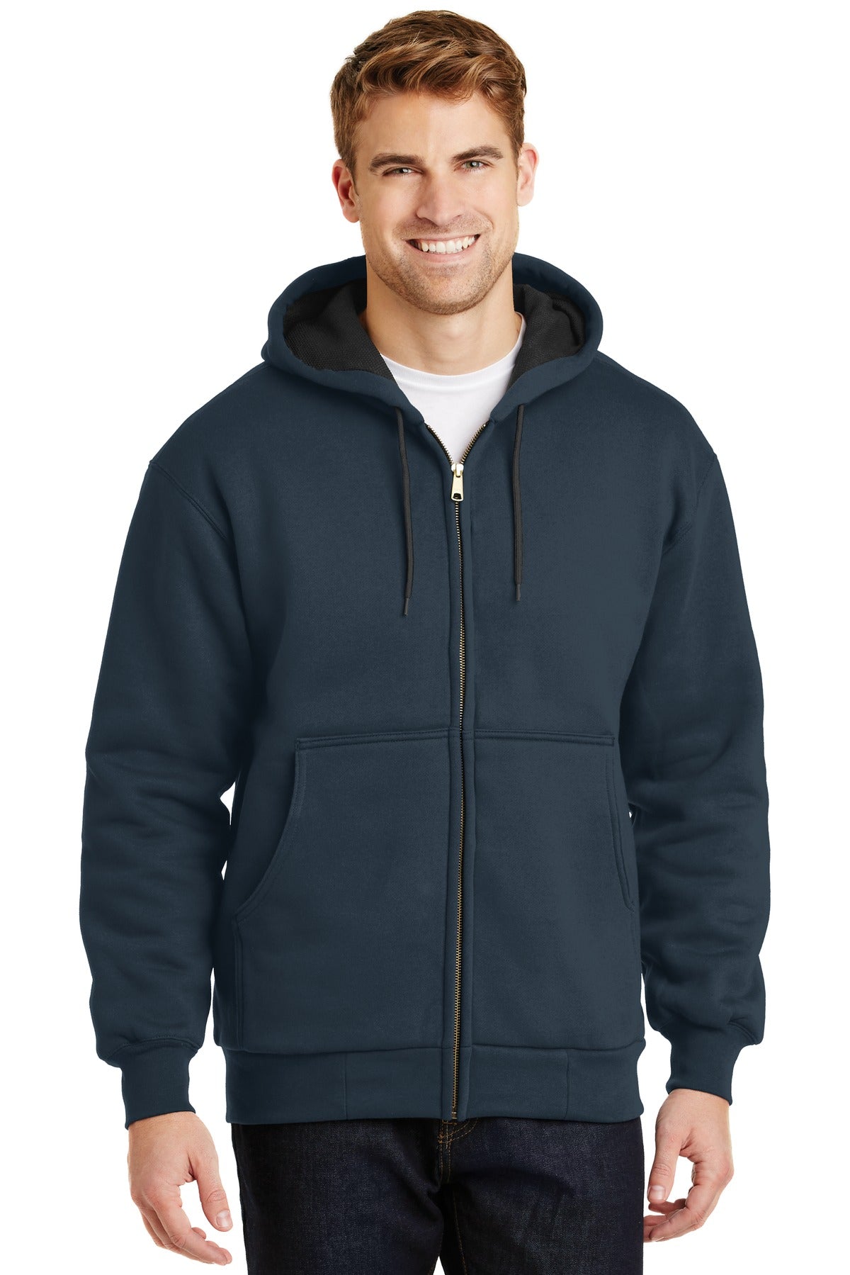 CornerStone ® - Heavyweight Full-Zip Hooded Sweatshirt with Thermal Lining. CS620 - CornerStone CS620