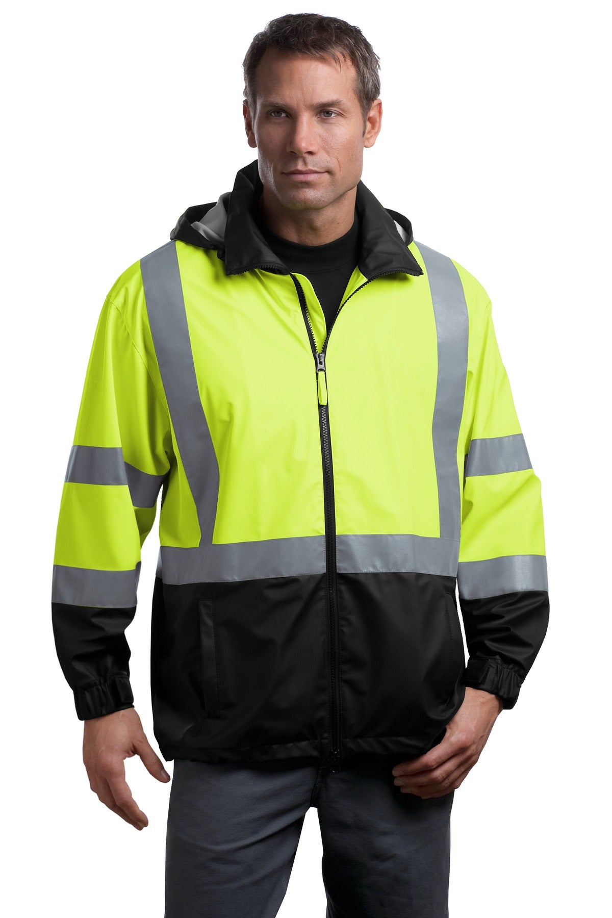 CornerStone ® - ANSI 107 Class 3 Safety Windbreaker. CSJ25 - CornerStone CSJ25