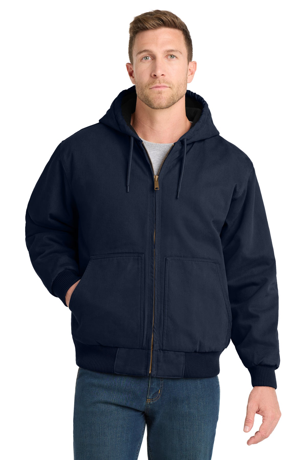 CornerStone CSJ41 Washed Duck Cloth Insulated Hooded Work Jacket
