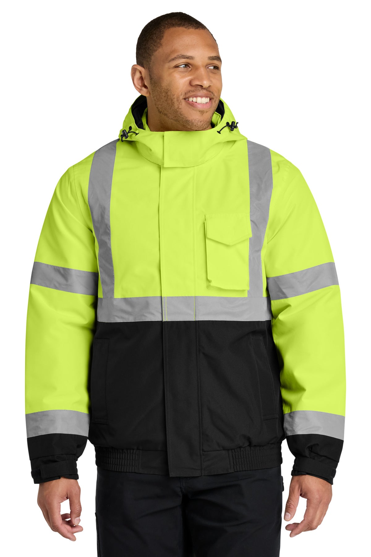CornerStone CSJ500 ANSI 107 Class 3 Economy Waterproof Insulated Bomber Jacket