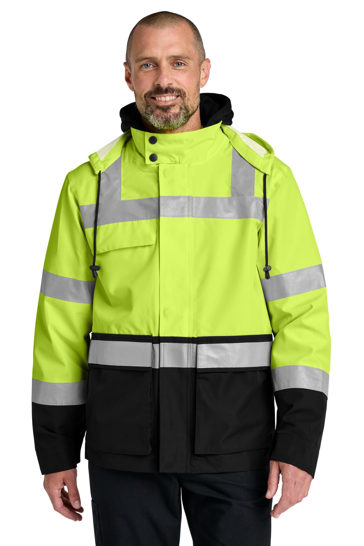 CornerStone CSJ502 ANSI 107 Class 3 Waterproof Ripstop 3-In-1 Parka