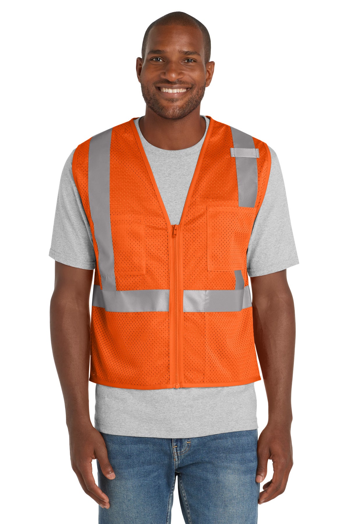 CornerStone 107 CSV102 ANSI Class 2 Mesh Zippered Vest