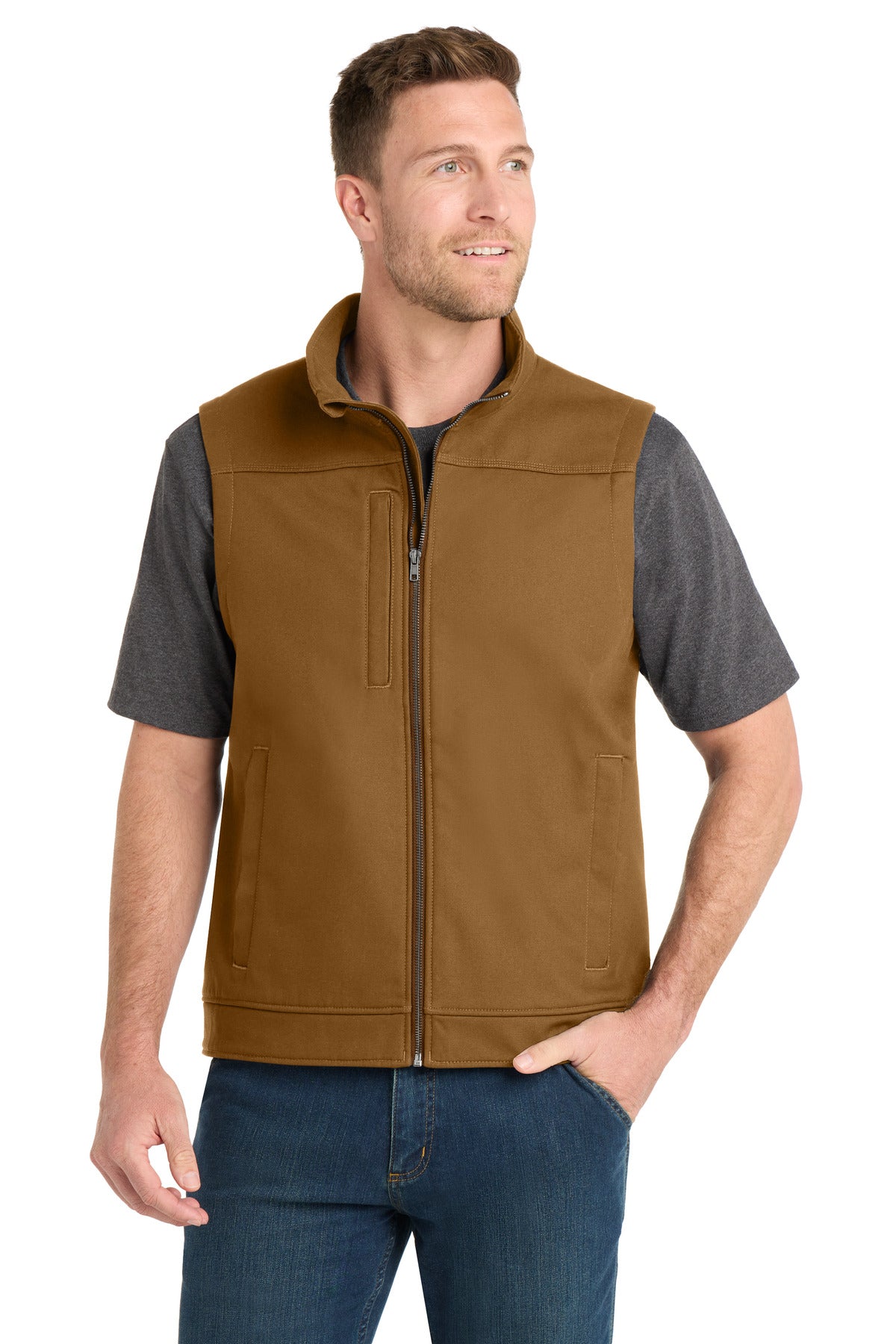 CornerStone ® Duck Bonded Soft Shell Vest CSV60 - CornerStone CSV60