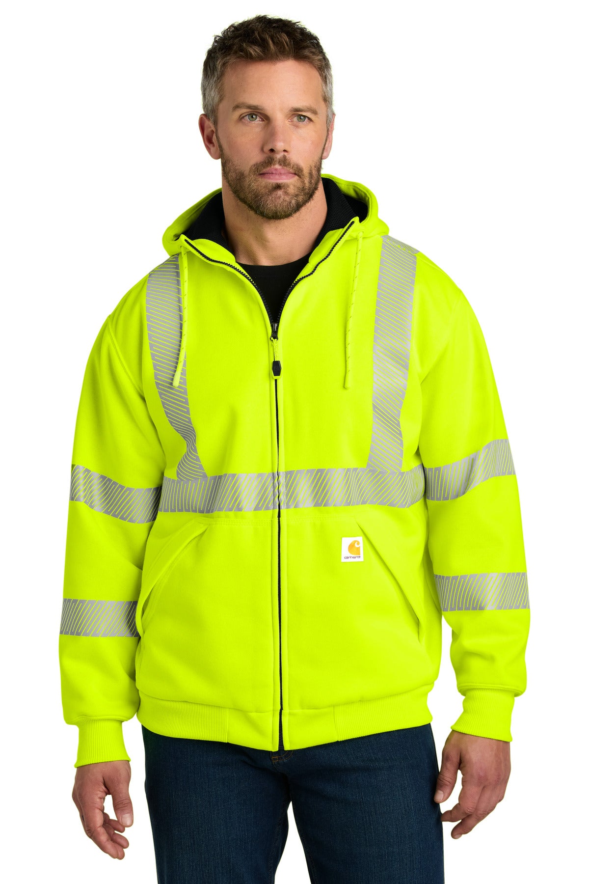 Carhartt CT104988 ANSI 107 Class 3 Lined Full-Zip Sweatshirt
