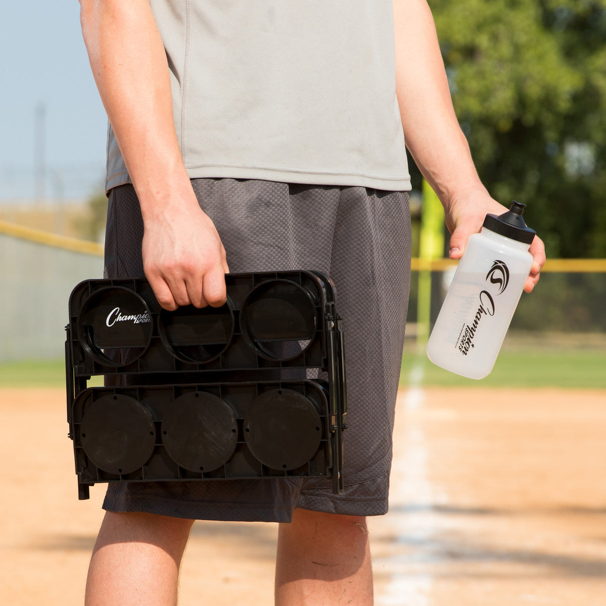 Champion Sports WATER BOTTLE AND CARRIER SET