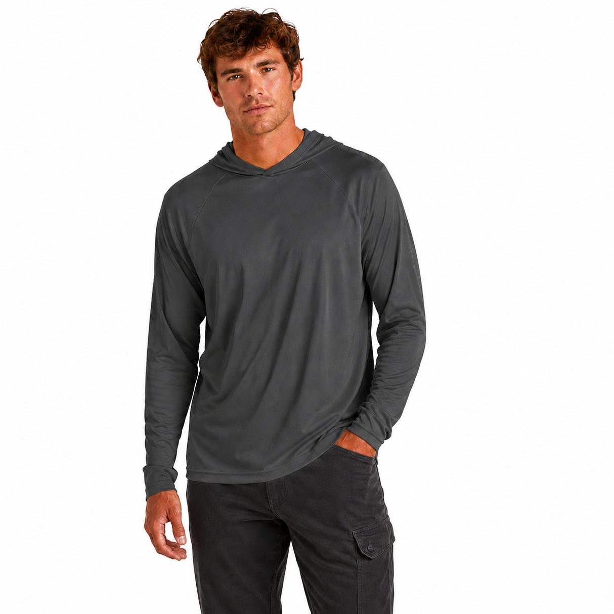 Joe's USA Construction & Landscape Lightweight Performance Hooded Tee