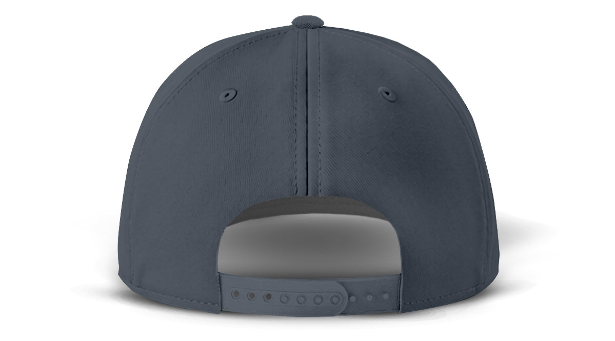 J7256 Clubhouse Performance Rope Cap - Charcoal with White Rope (Back)