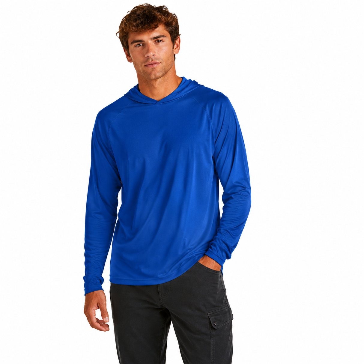 Joe's USA Construction & Landscape Lightweight Performance Hooded Tee
