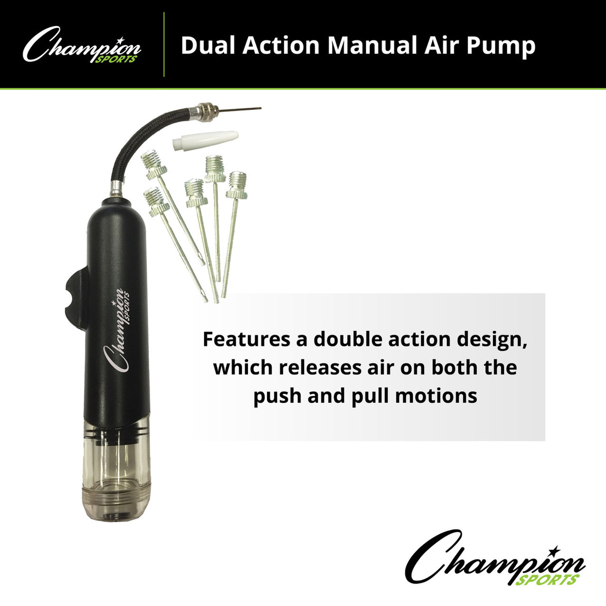 Champion Sports DUAL ACTION PUMP