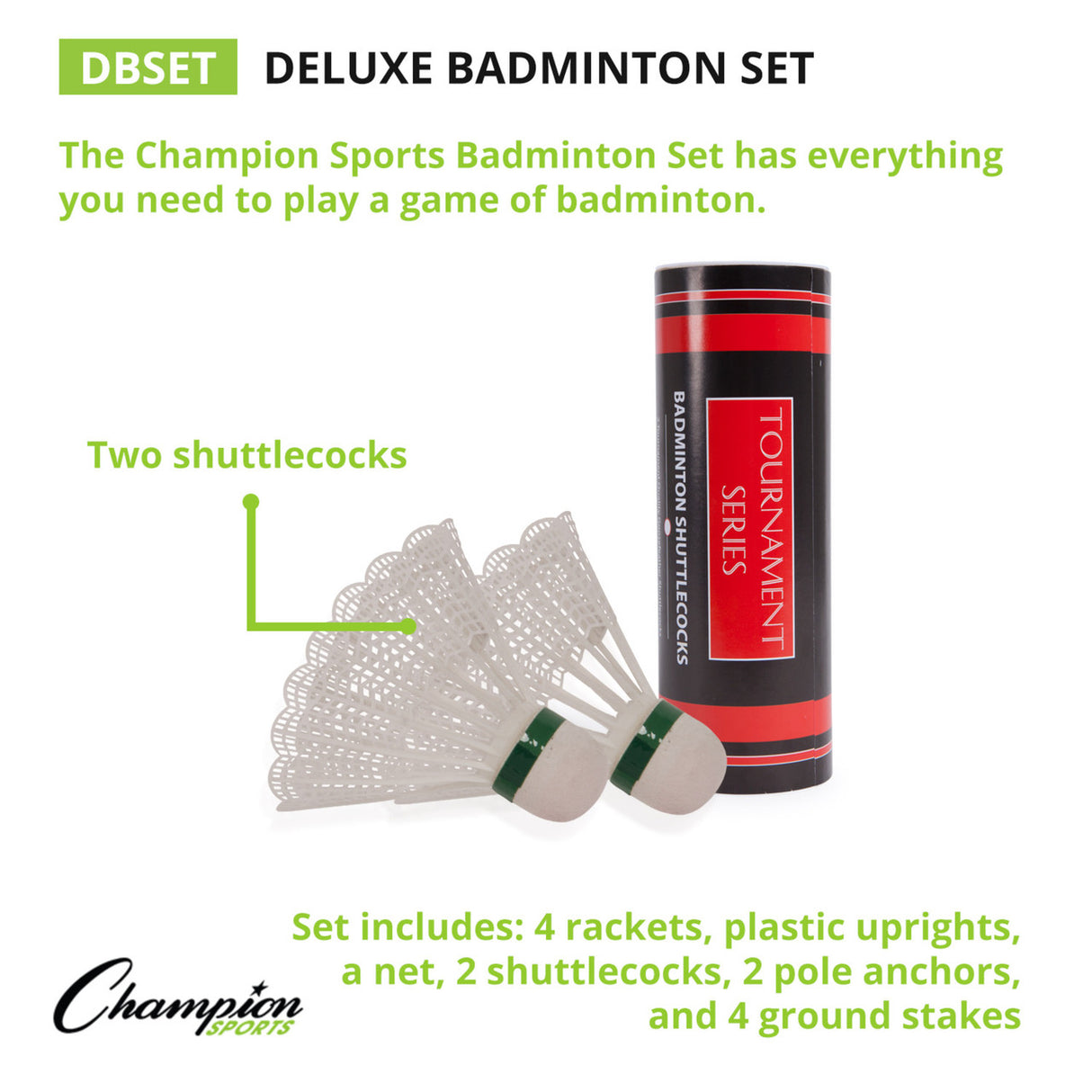 Champion Sports DELUXE BADMINTON SET