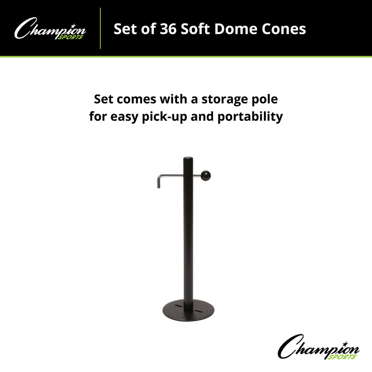 Champion Sports SOFT DOME CONE SET