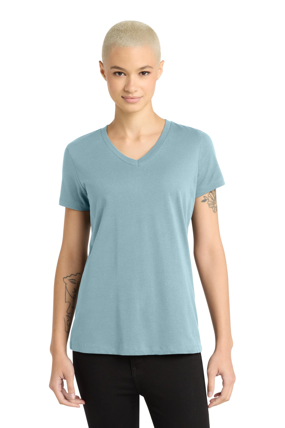 District ® - Women's Perfect Weight ® V-Neck Tee. DM1170L - District DM1170L