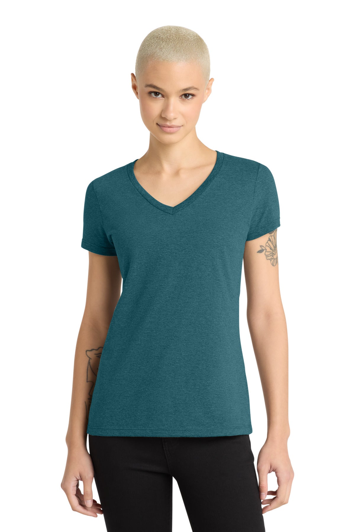 District ® - Women's Perfect Weight ® V-Neck Tee. DM1170L - District DM1170L