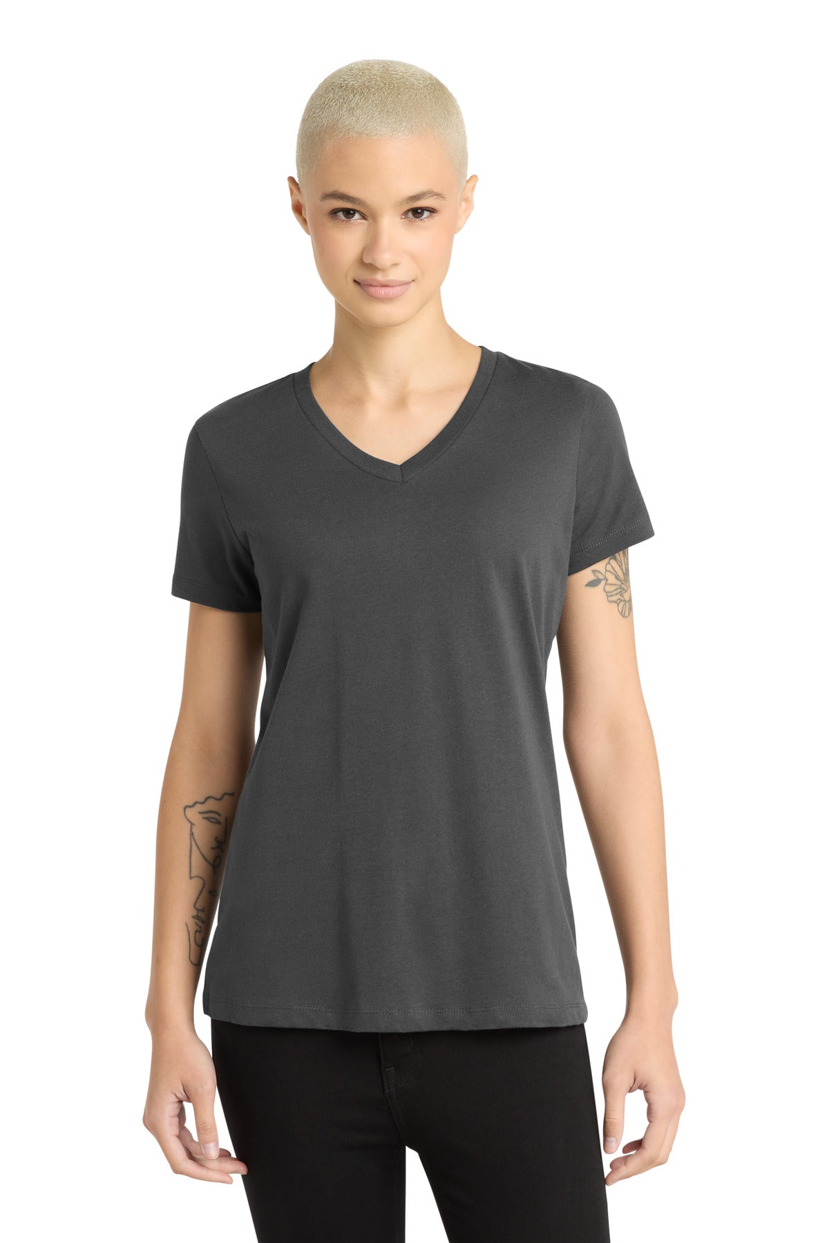 District ® - Women's Perfect Weight ® V-Neck Tee. DM1170L - District DM1170L