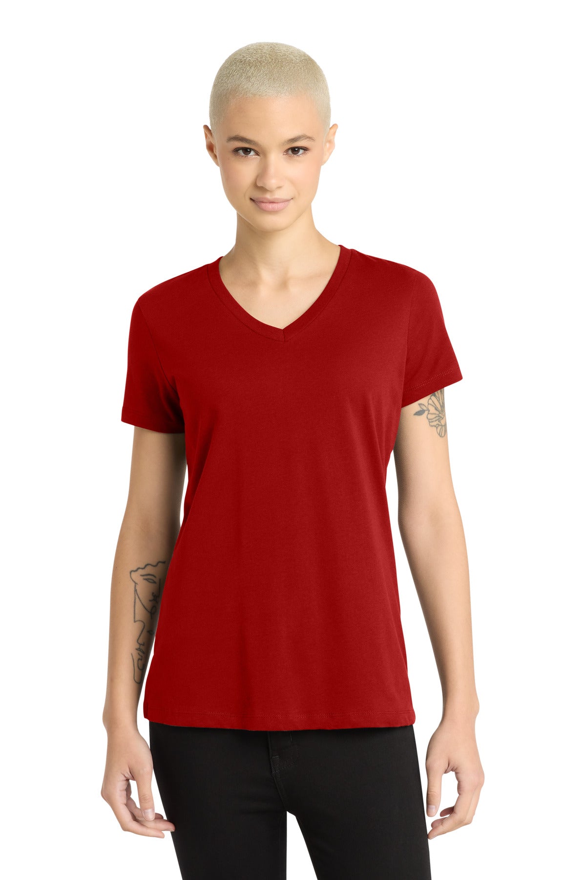 District ® - Women's Perfect Weight ® V-Neck Tee. DM1170L - District DM1170L