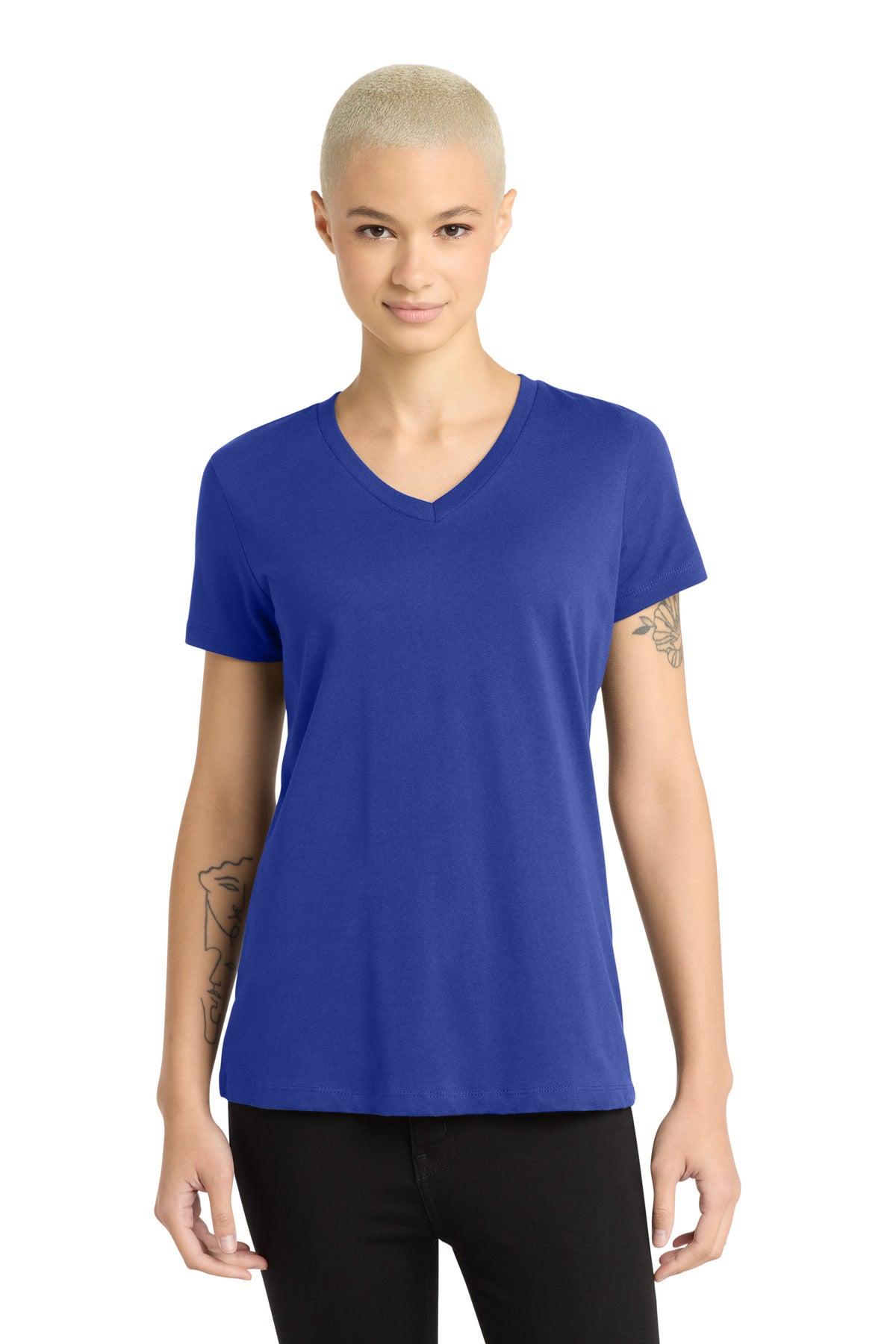 District ® - Women's Perfect Weight ® V-Neck Tee. DM1170L - District DM1170L
