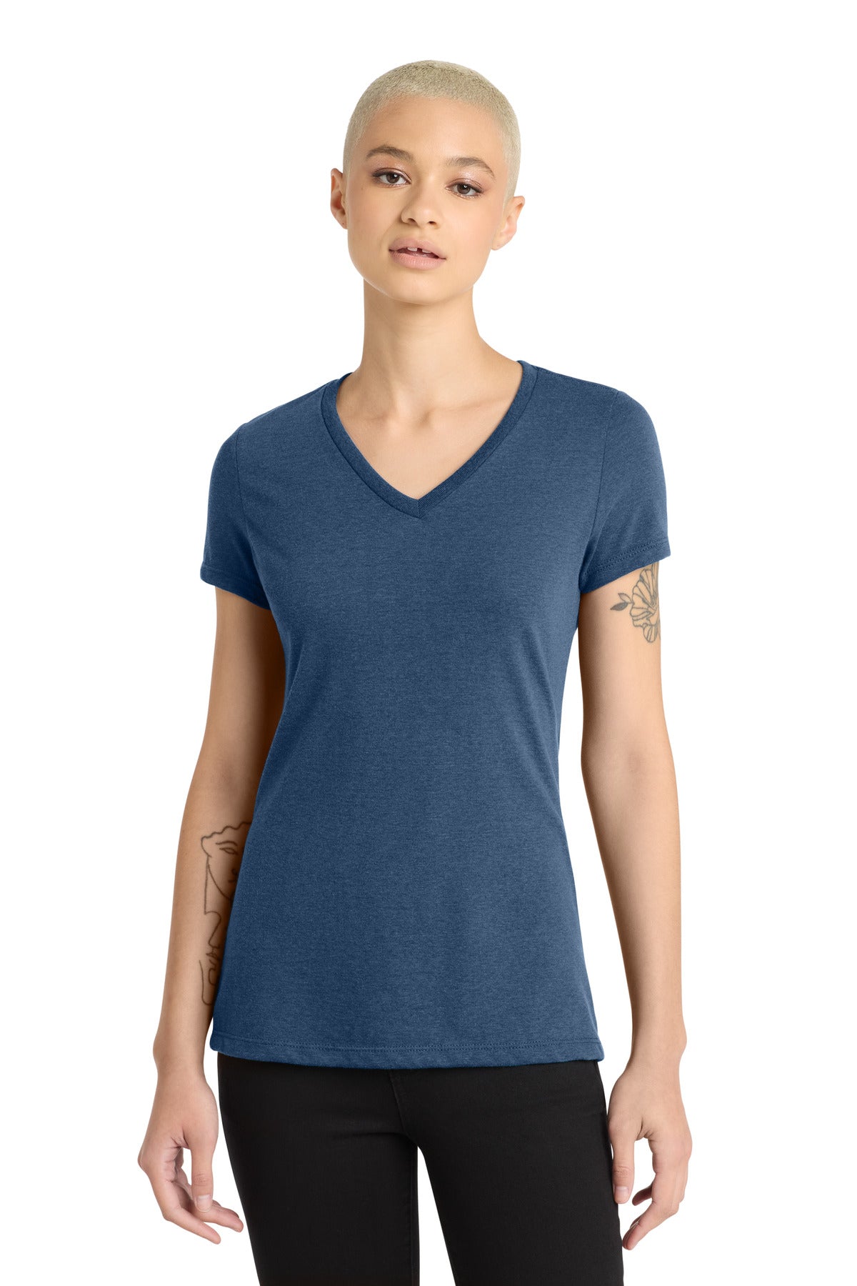 District ® Women's Perfect Blend ® CVC V-Neck Tee. DM1190L - District DM1190L