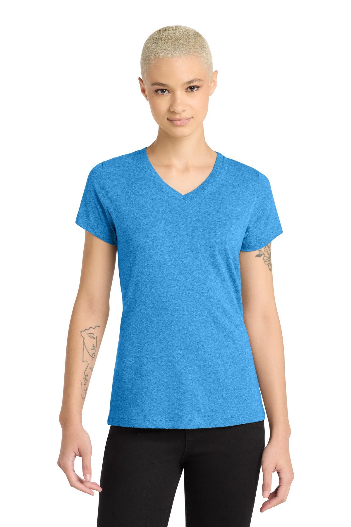 District ® Women's Perfect Blend ® CVC V-Neck Tee. DM1190L - District DM1190L