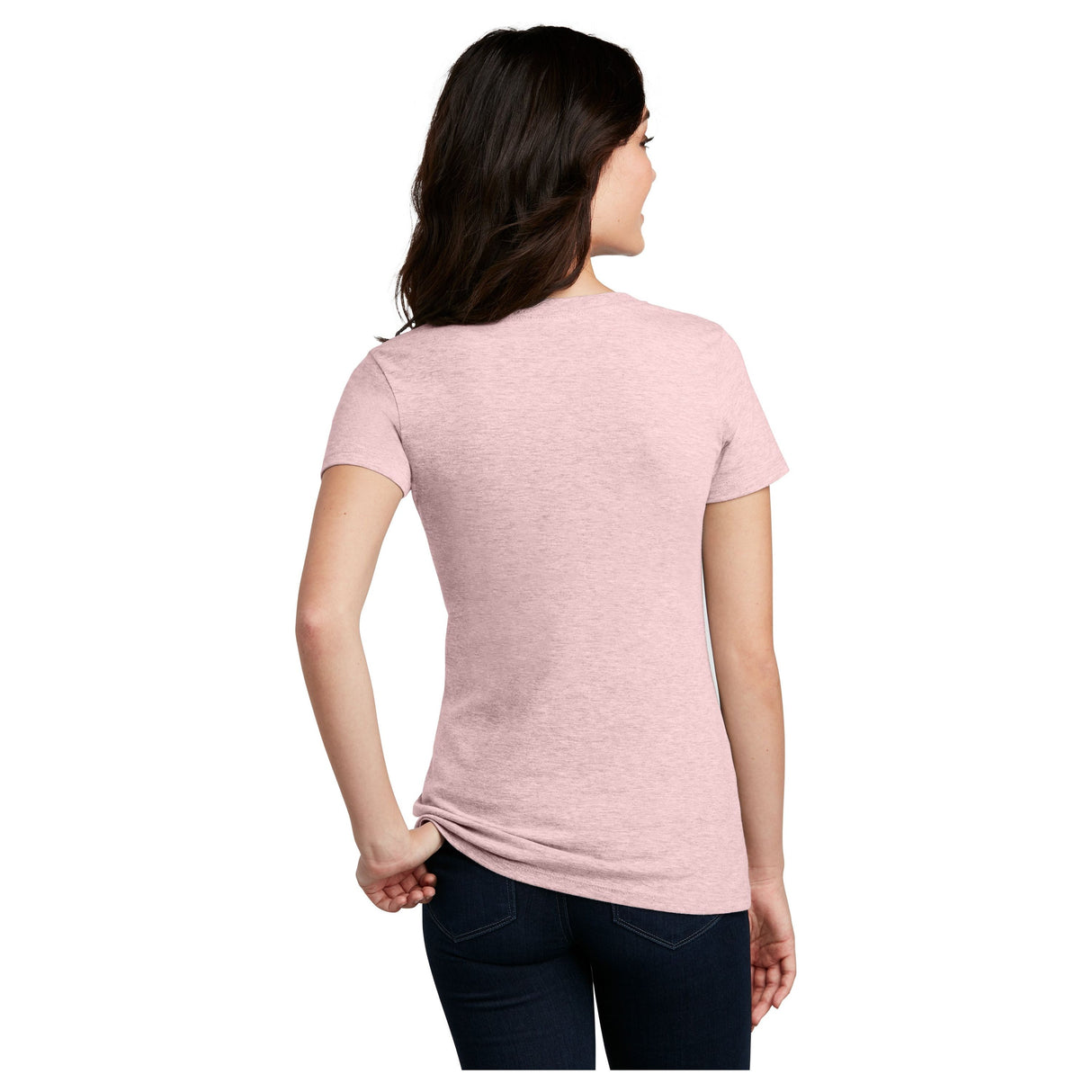 District® Women’s Perfect Blend® CVC V-Neck Tee DM1190L Women's District