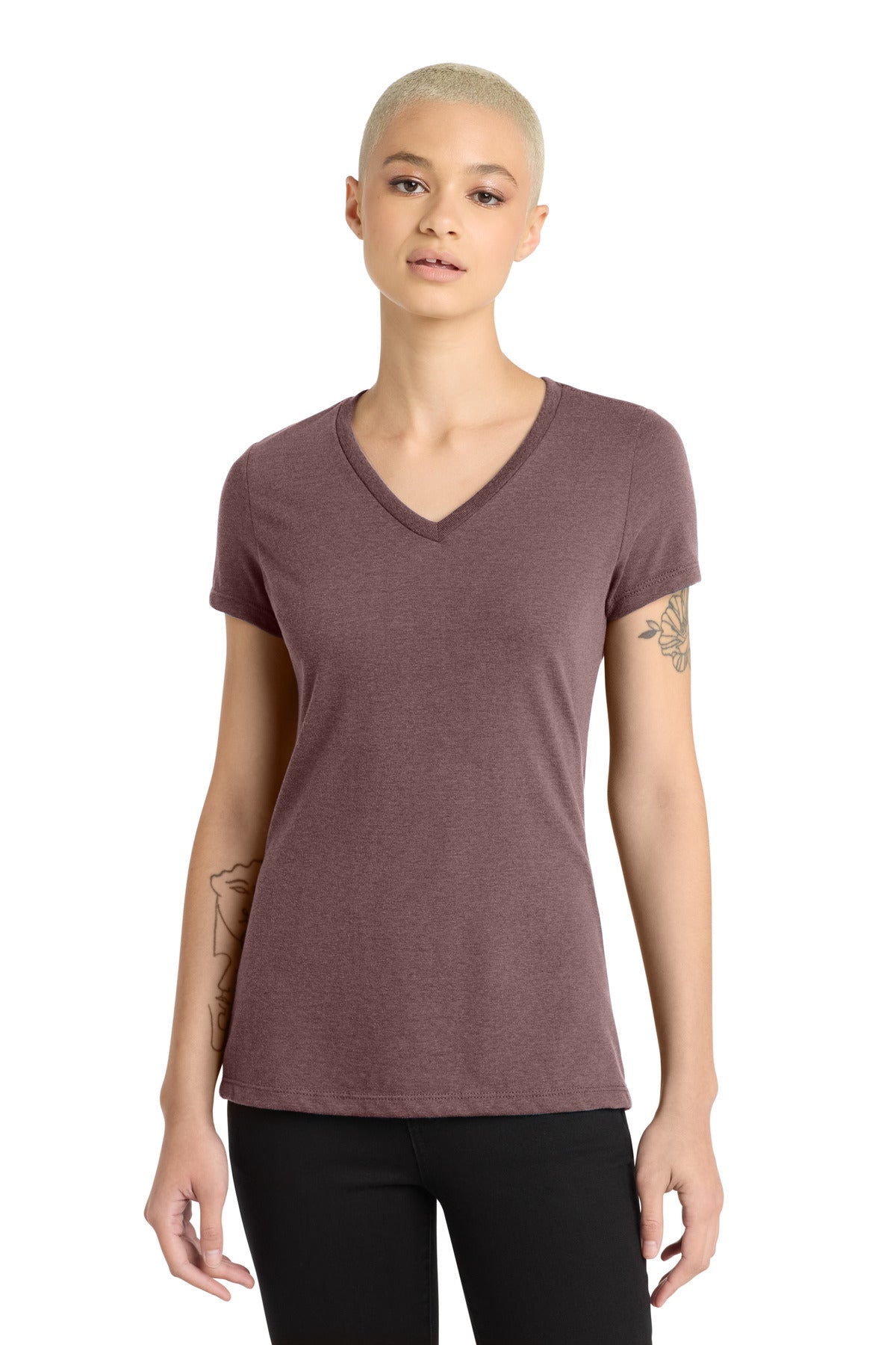 District ® Women's Perfect Blend ® CVC V-Neck Tee. DM1190L - District DM1190L