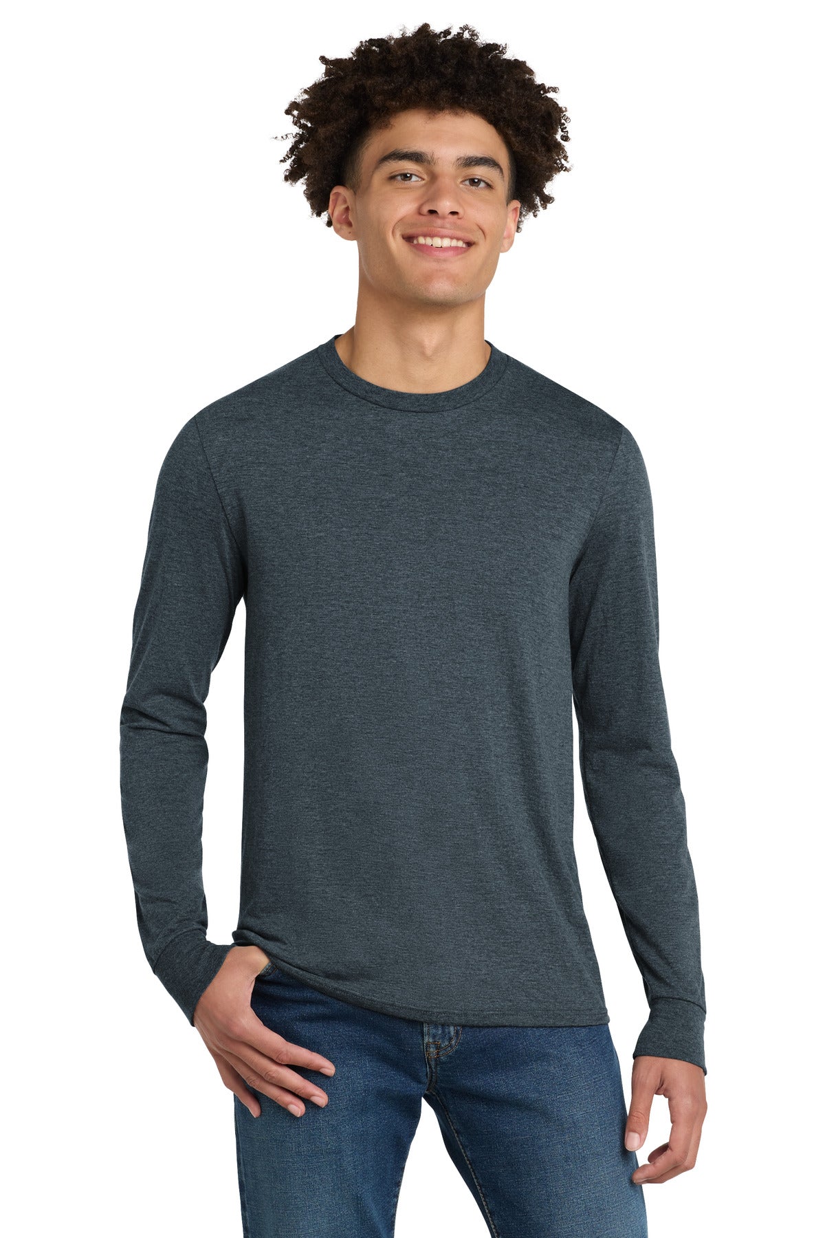 District ® Perfect Tri ® Long Sleeve Tee . DM132 - District DM132
