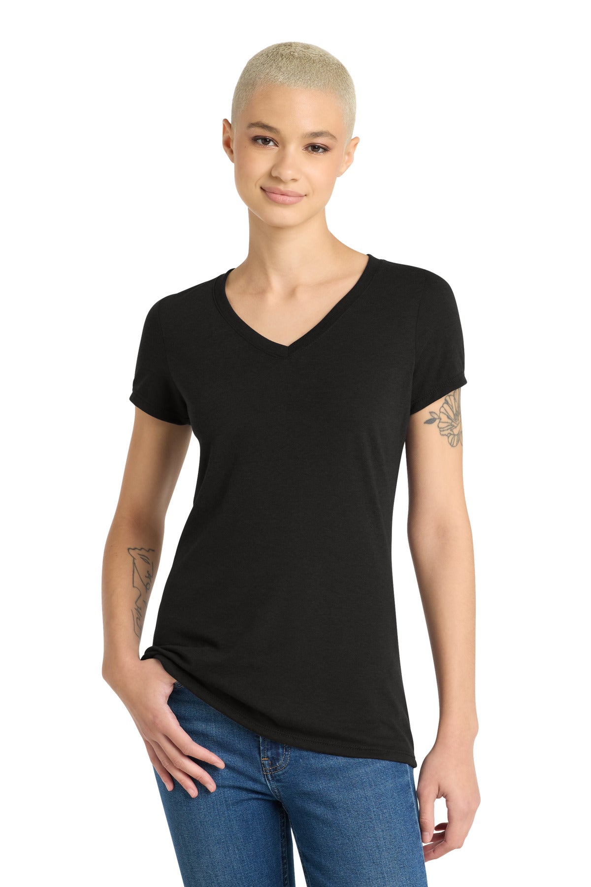 District ® Women's Perfect Tri ® V-Neck Tee. DM1350L - District DM1350L