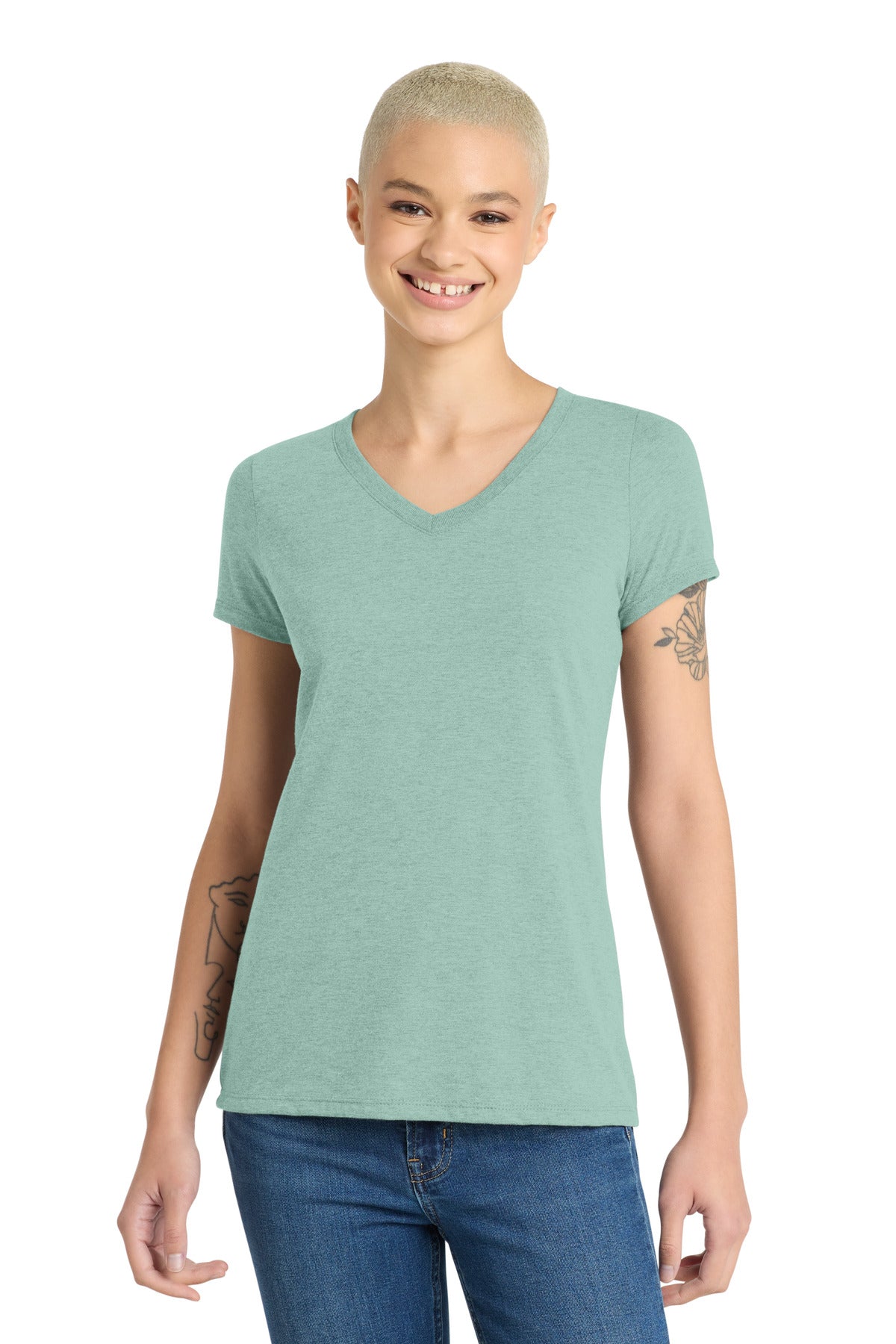 District ® Women's Perfect Tri ® V-Neck Tee. DM1350L - District DM1350L