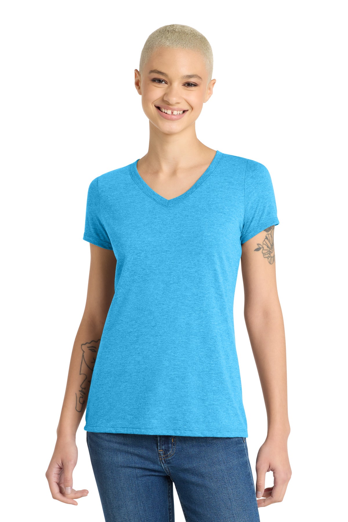 District ® Women's Perfect Tri ® V-Neck Tee. DM1350L - District DM1350L