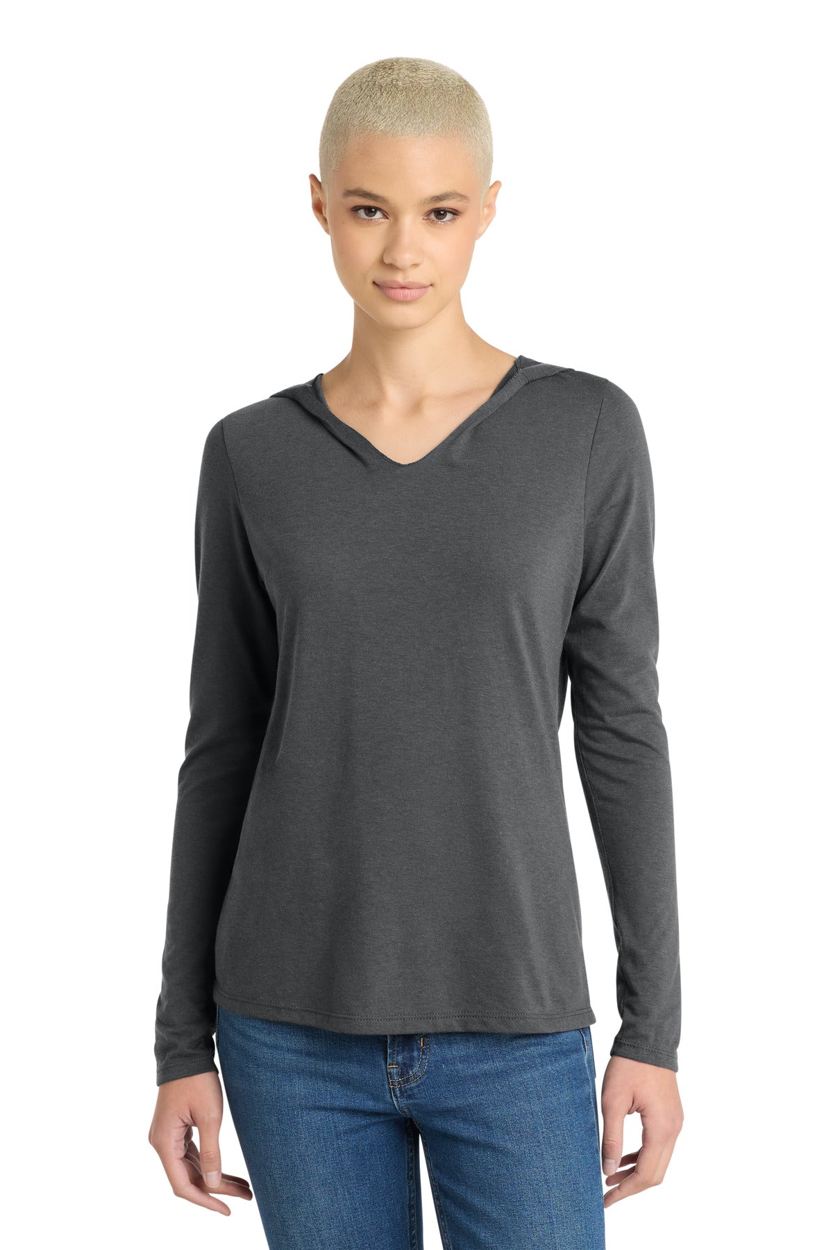 District ® Women's Perfect Tri ® Long Sleeve Hoodie. DM139L - District DM139L